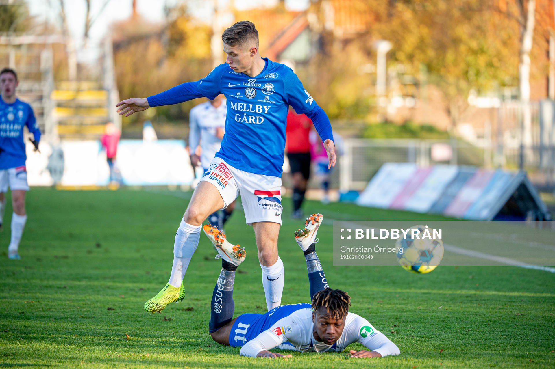 Norröpings Kevin Alvarez mot Trelleborgs Kevin Harletun