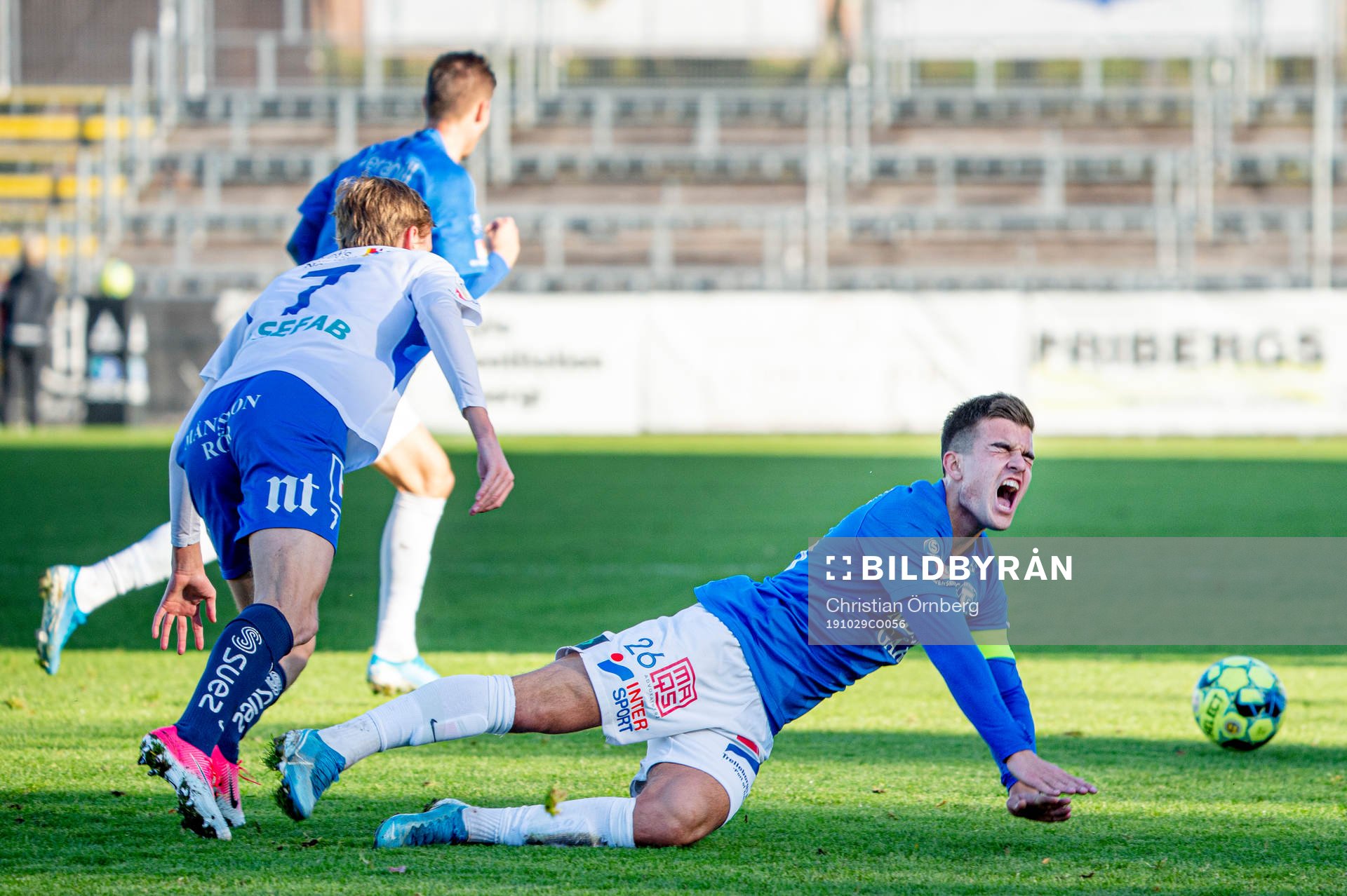Norröpings Oskar Strandberg mot Trelleborgs Haris Brkic