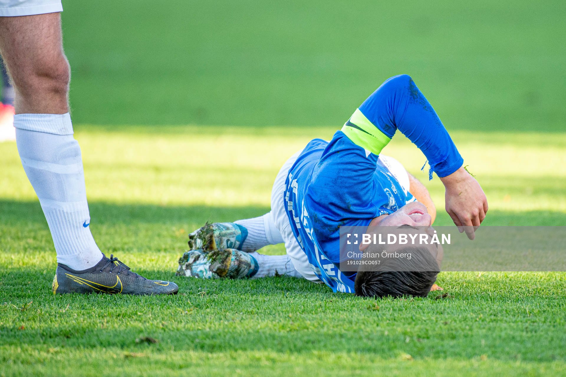 Trelleborgs Haris Brkic grinar illa