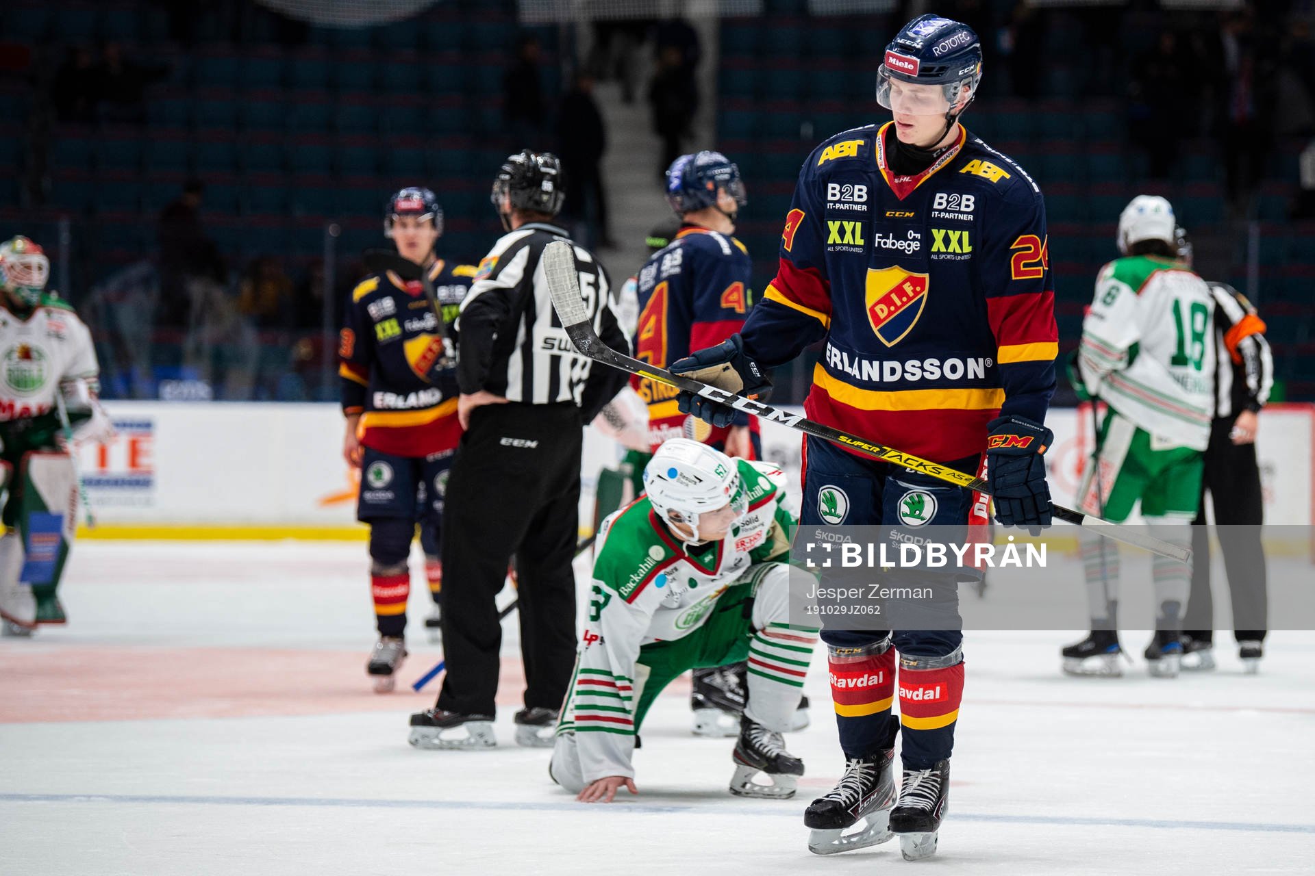 Djurgårdens Erik Walli-Walterholm deppar
