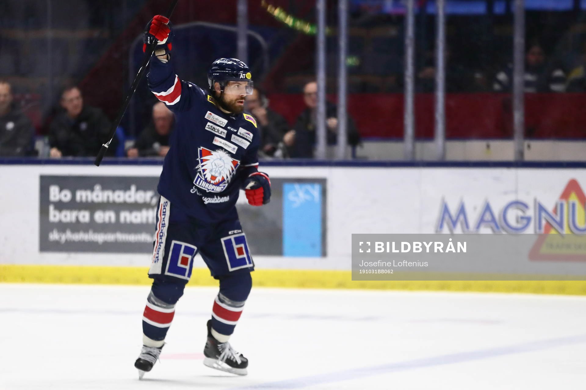 Linköpings Jarno Kärki jublar