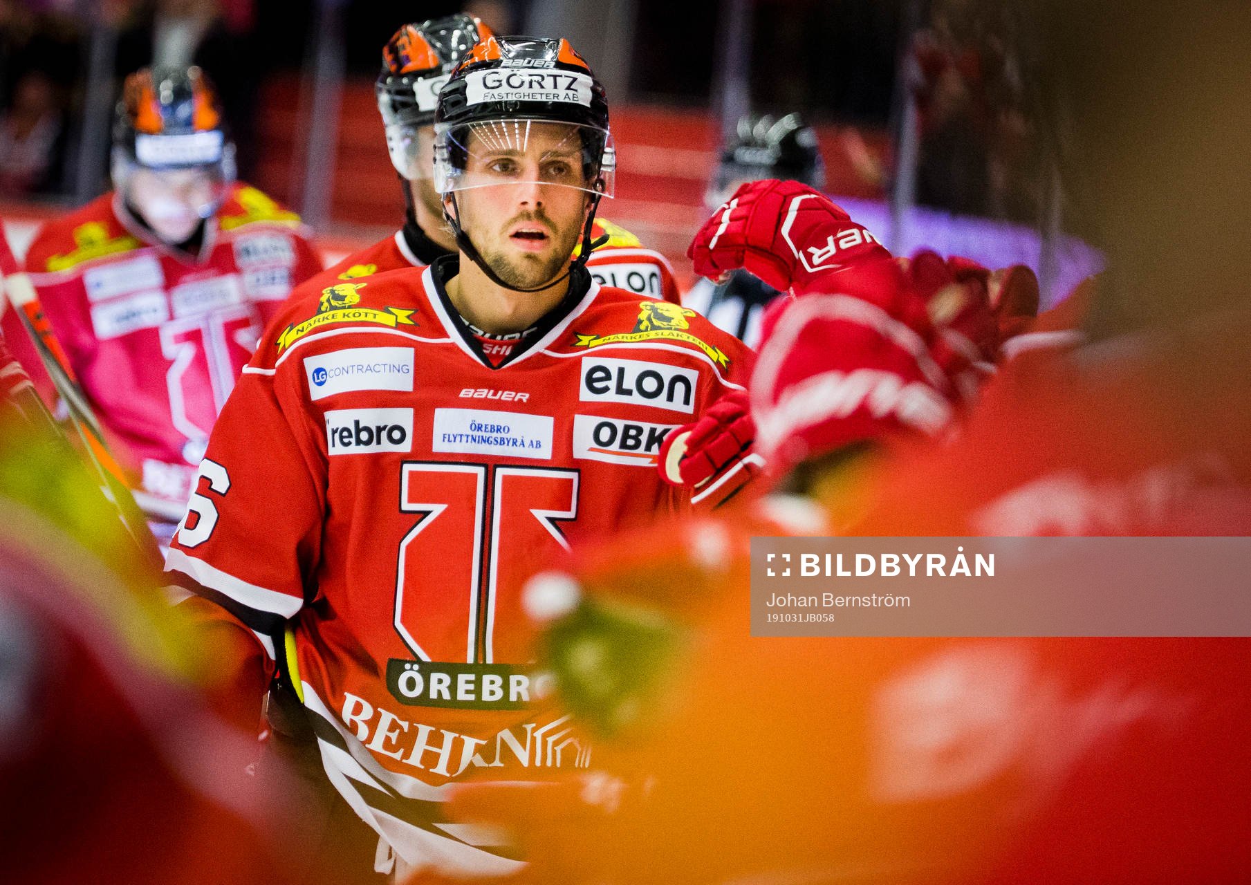 Örebros Mathias Bromé jublar vid 5-1
