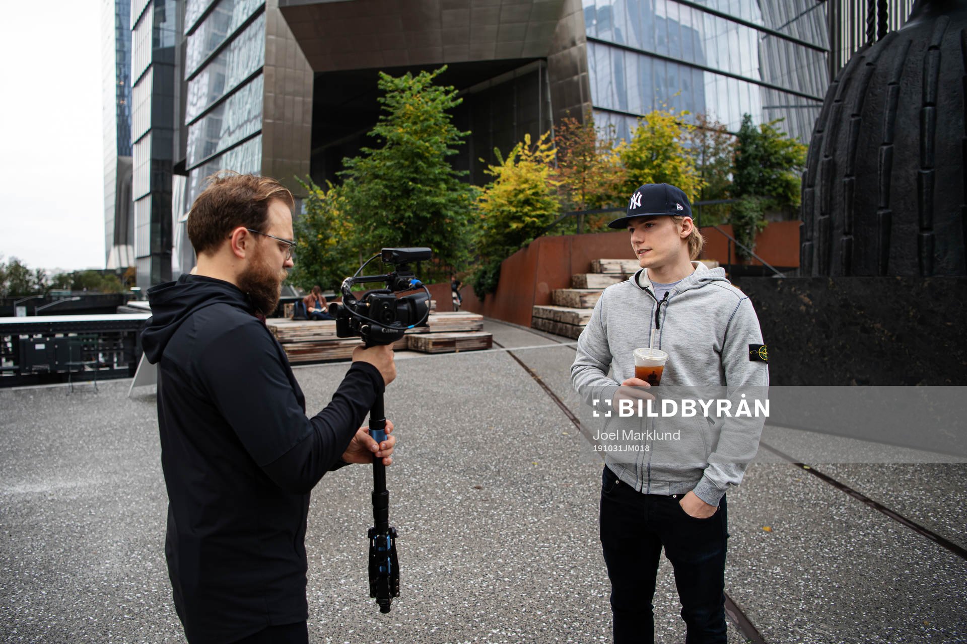 Henrik Sjöberg, reporter Hockeynews.se, and Lias