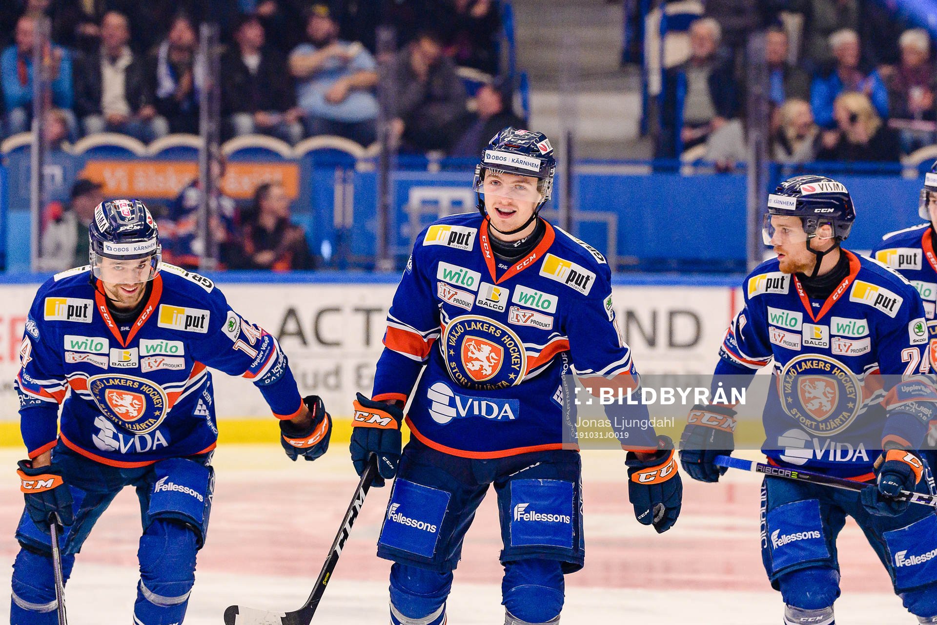 Växjös Linus Högberg jublar