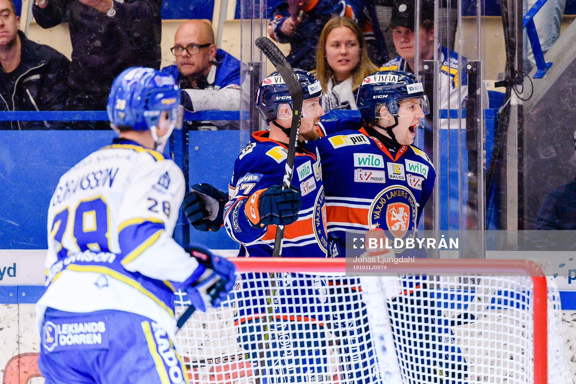 Växjös Marcus Davidsson jublar