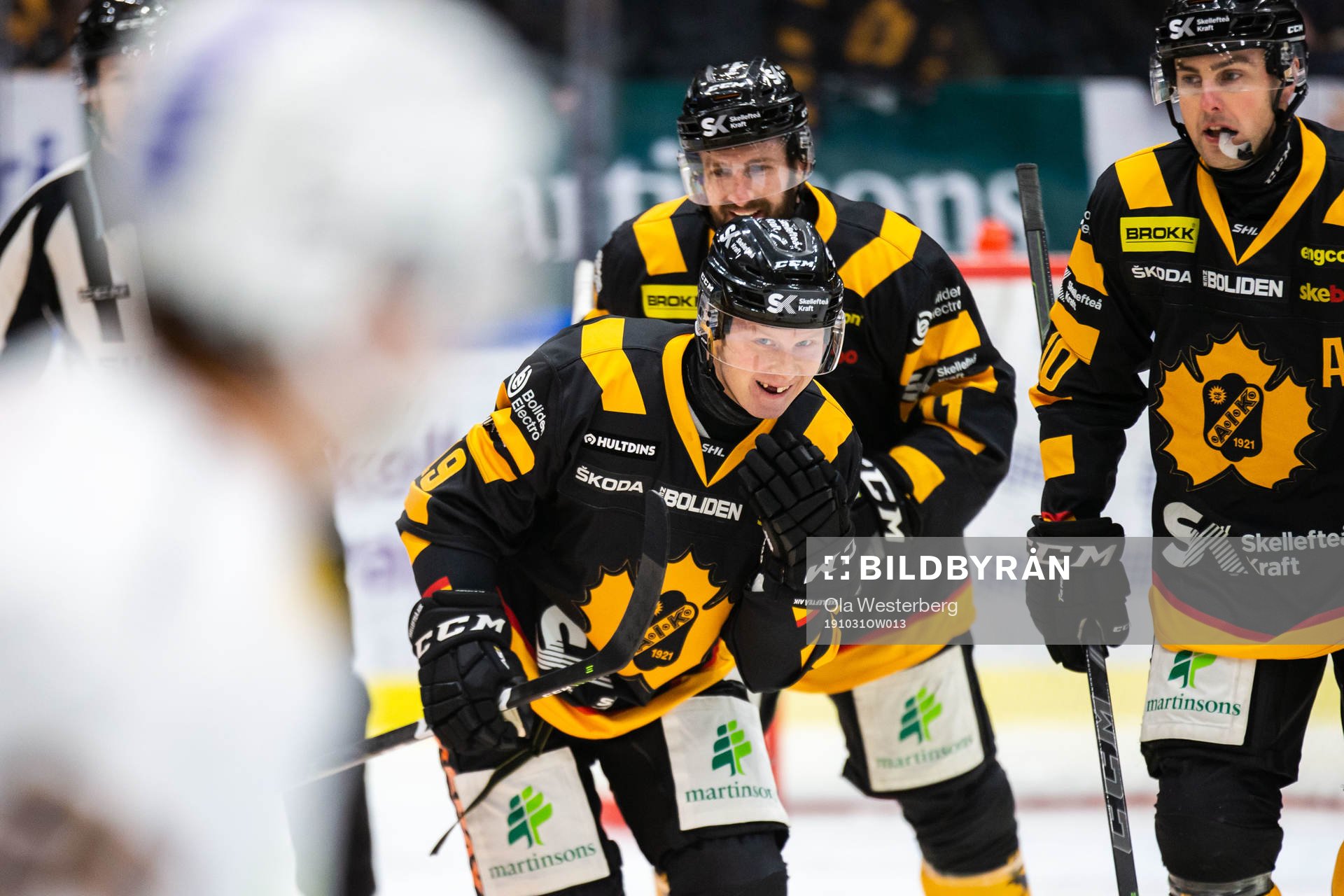 Skellefteås Tuomas Kiiskinen jublar
