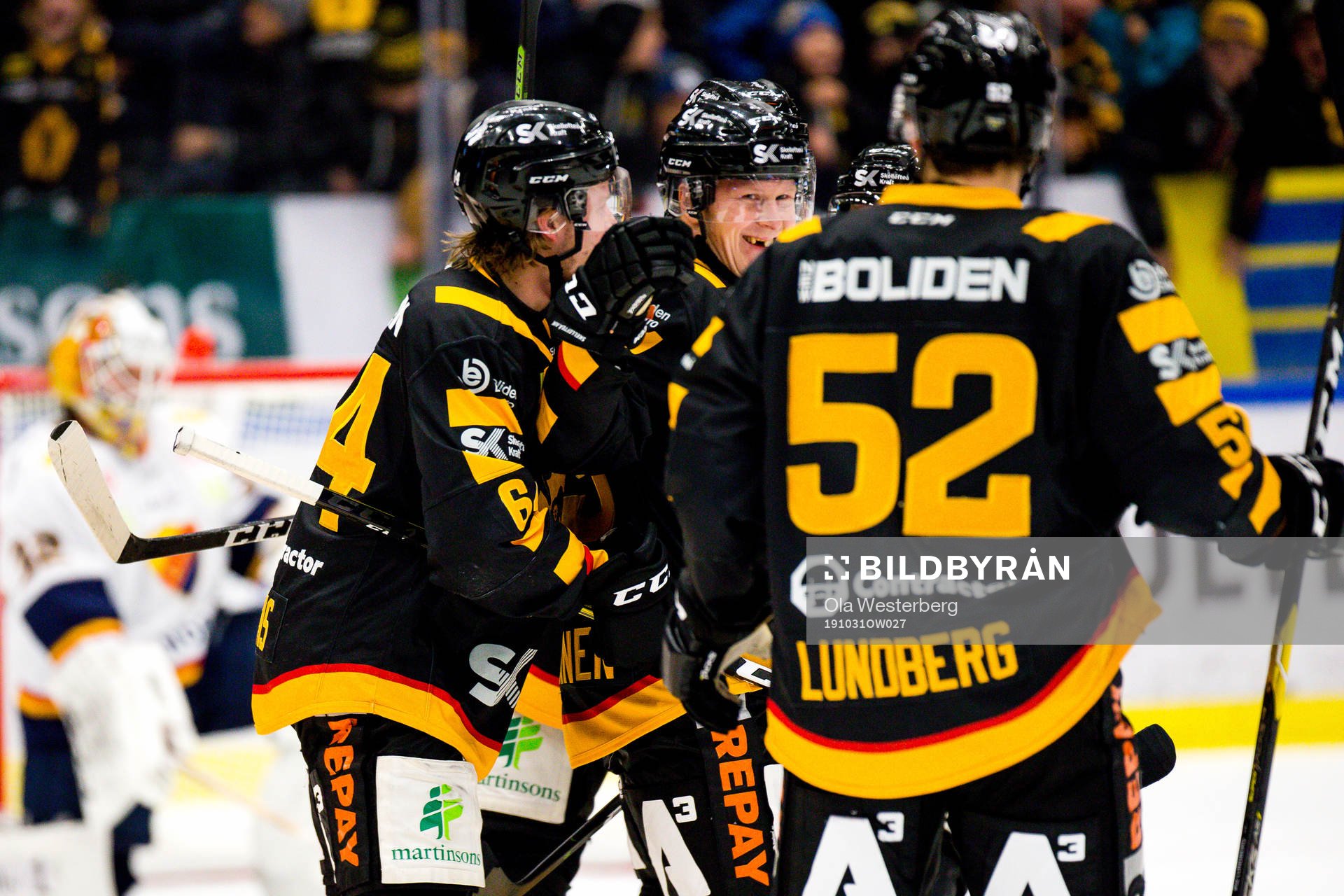 Skellefteås Tuomas Kiiskinen  jublar