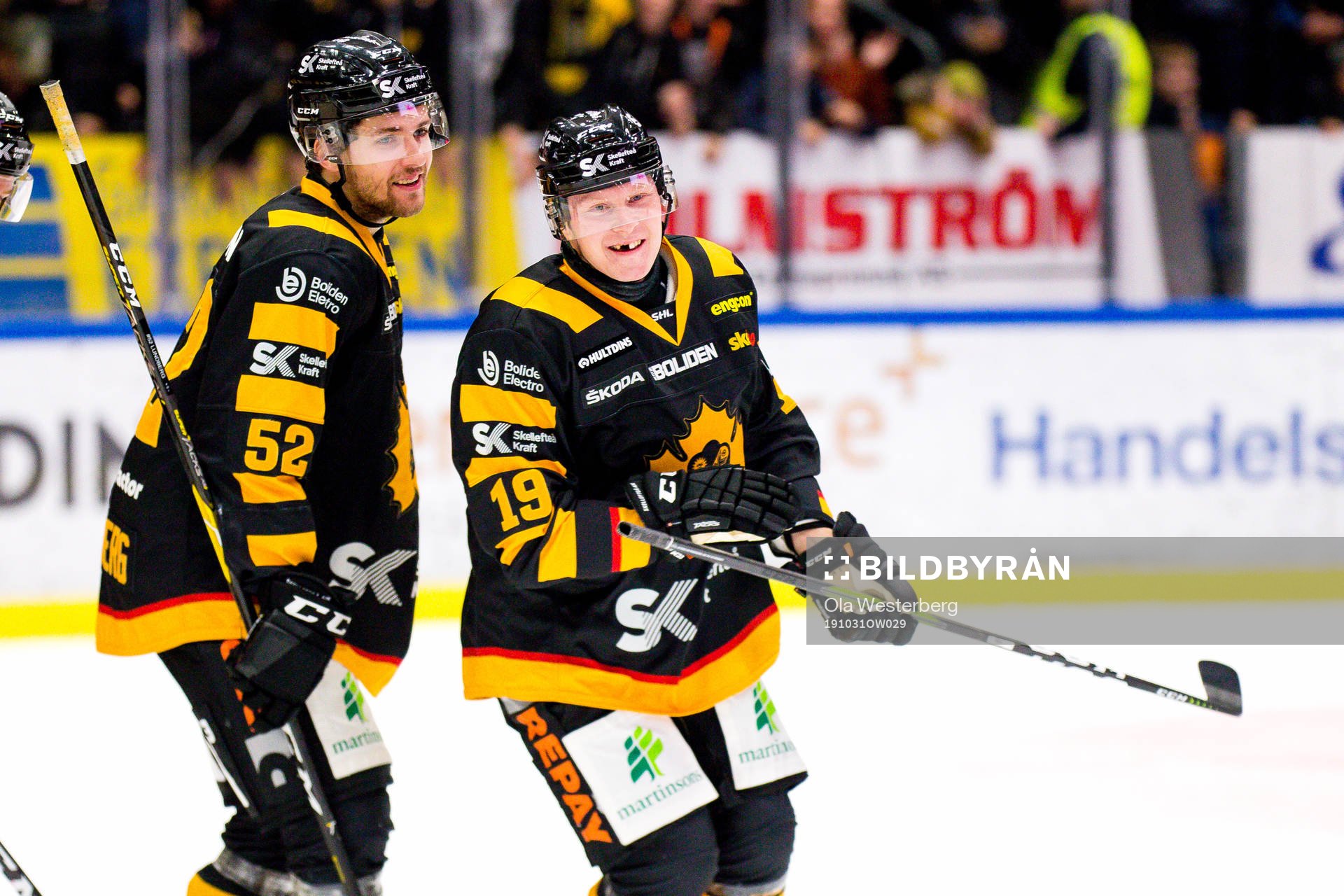 Skellefteås Tuomas Kiiskinen  jublar
