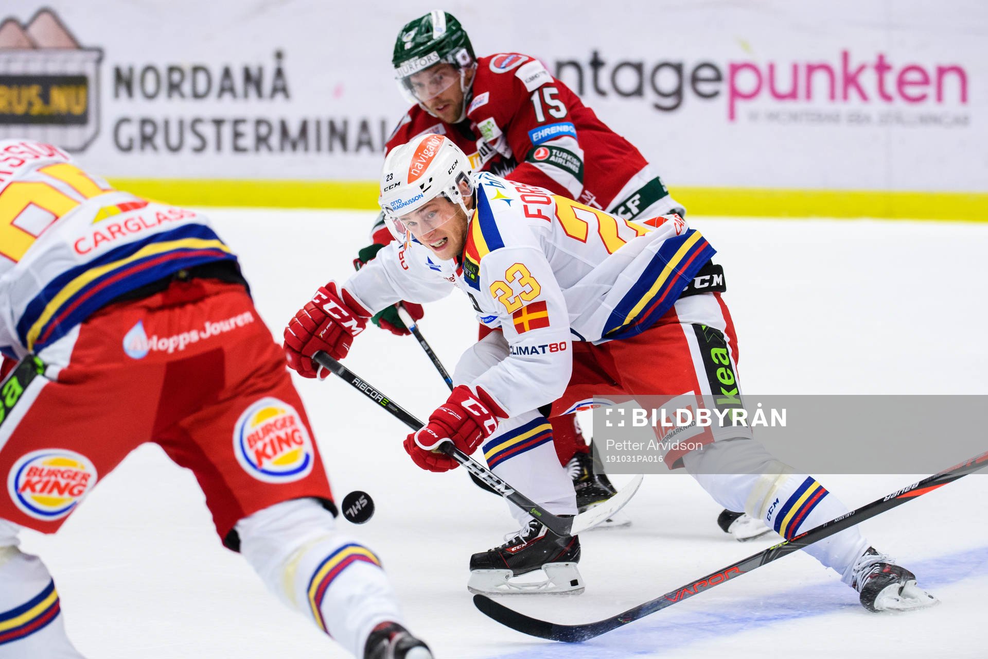 Malmö Redhawks Christoffer Forsberg och Frölundas Anders