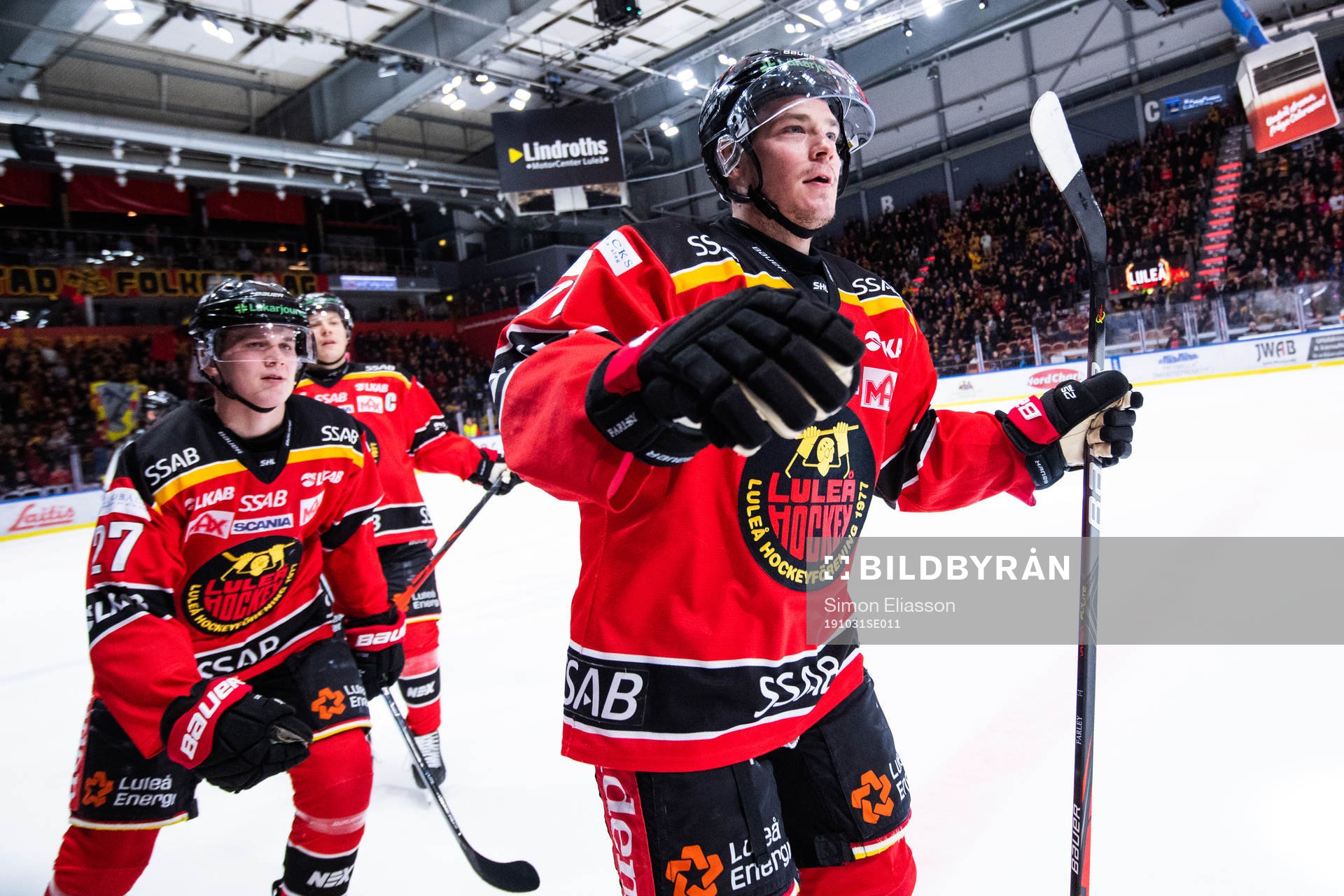 Luleås Austin Farley jublar