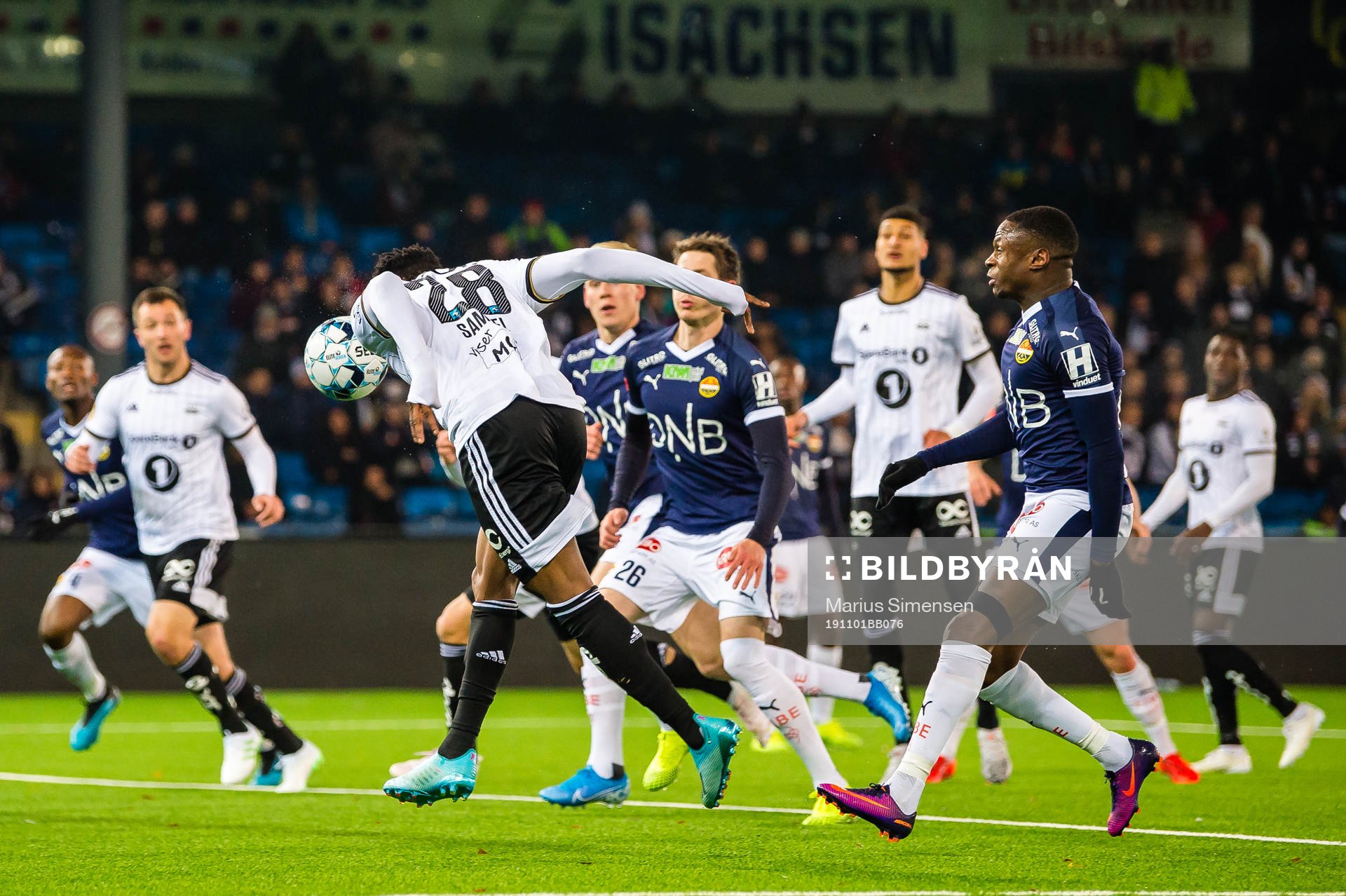 Samuel Adeniyi Adegbenro of Rosenborg scores the 0-1 goal