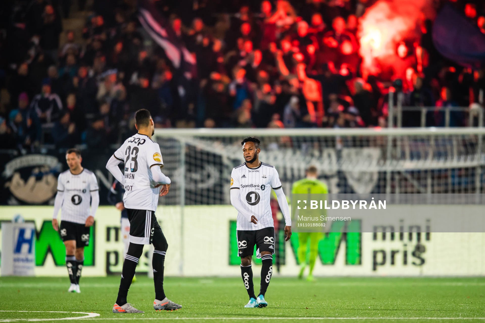 Samuel Adeniyi Adegbenro of Rosenborg looks dejected