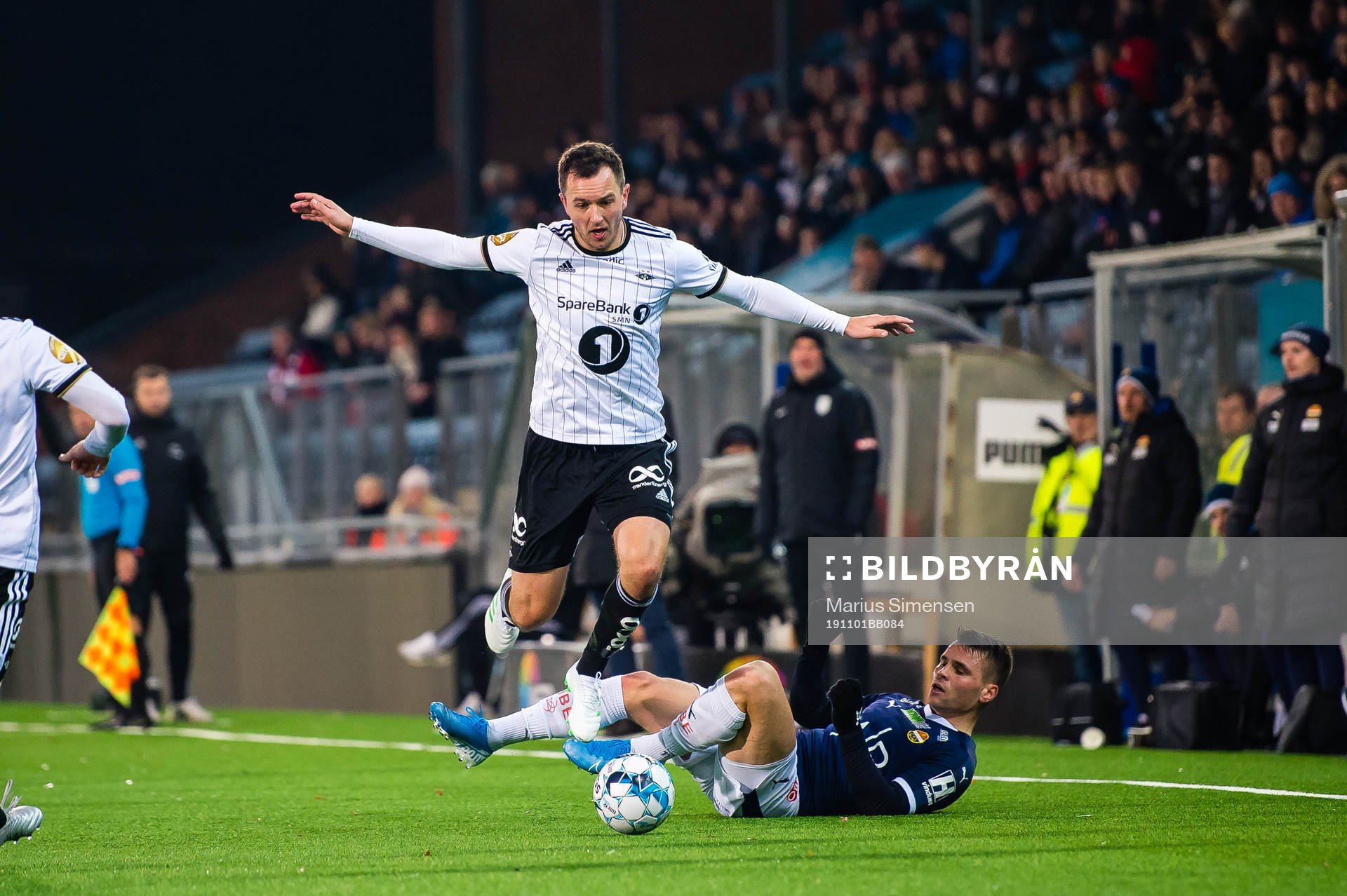 Even Hovland of Rosenborg and Kristoffer Tokstad of