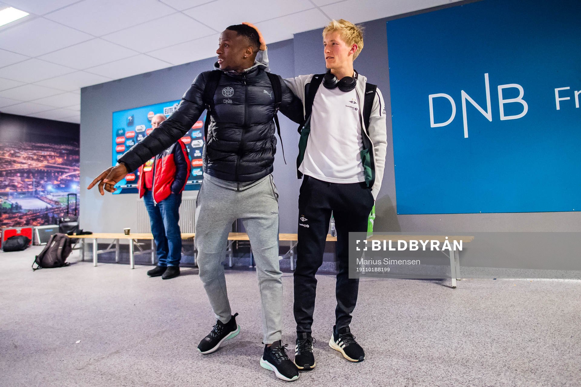 Muhamed Maudo Keita of Strømsgodset and Birger Solberg
