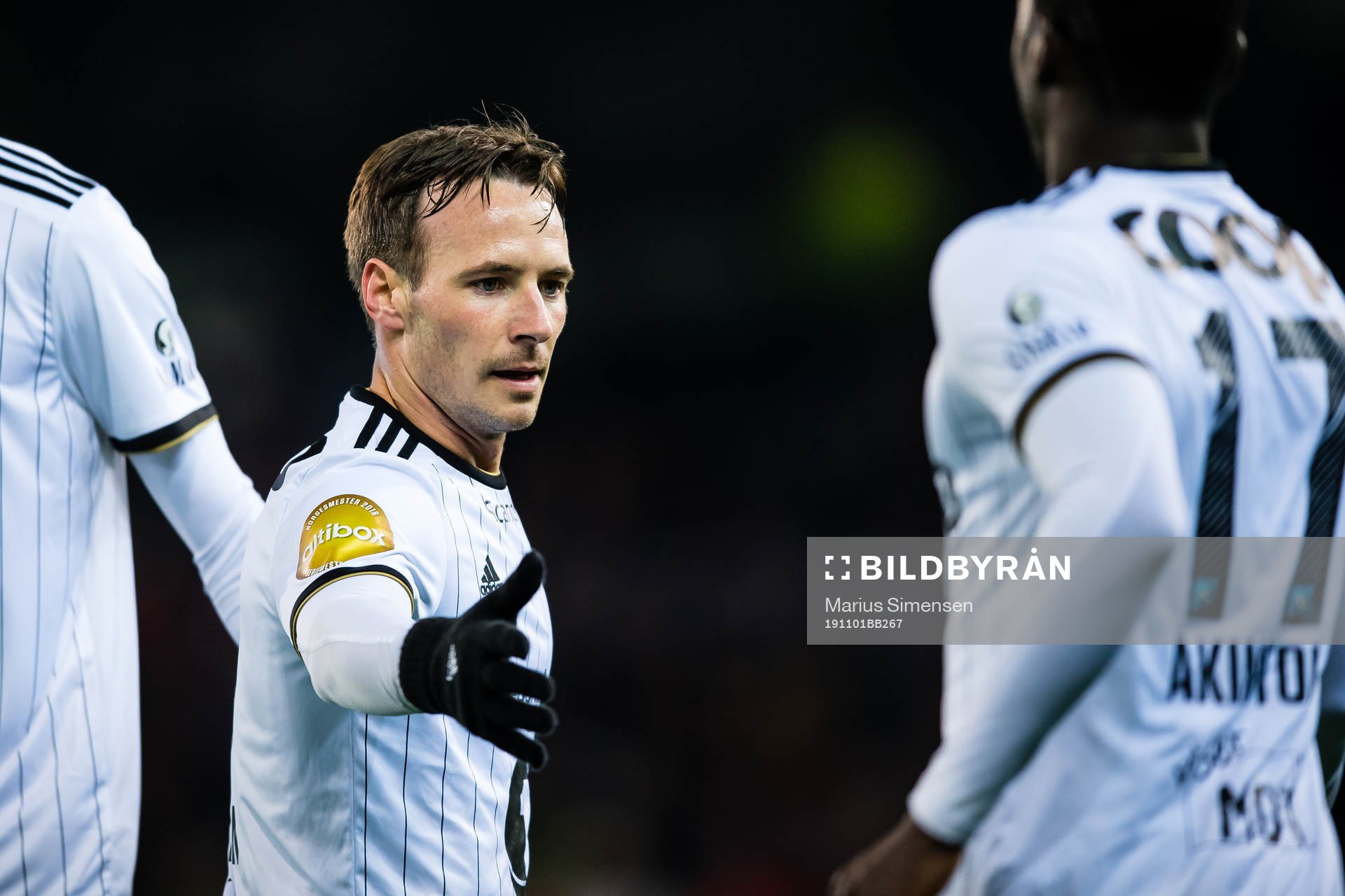 Mike Lindemann Jensen of Rosenborg during the Eliteserien match between Strømsgodset and Rosenborg on November 1, 2019 in Drammen.