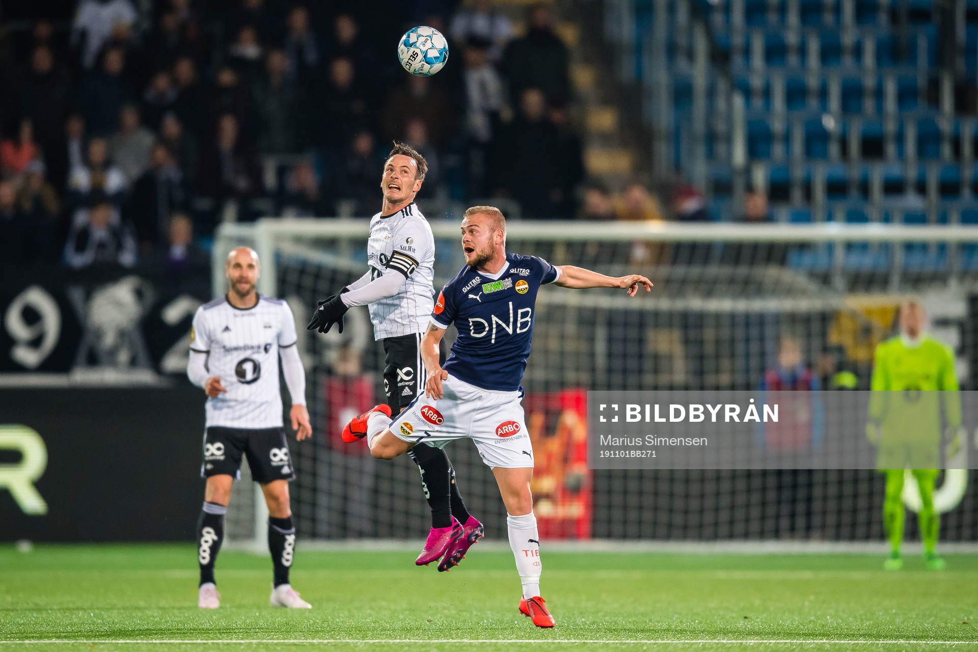 Mike Lindemann Jensen of Rosenborg and Herman Sørby
