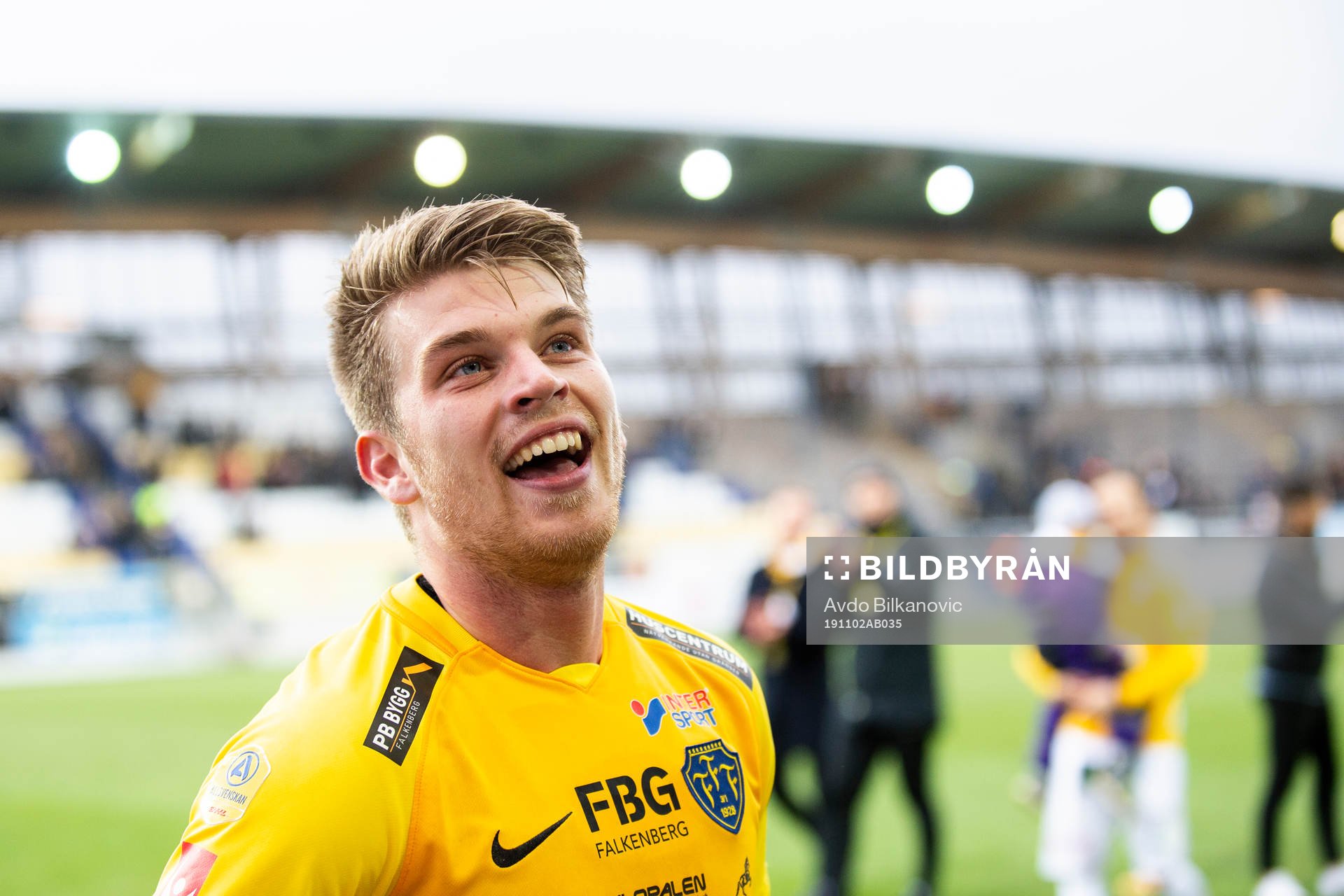 Falkenbergs Marcus Mathisen jublar