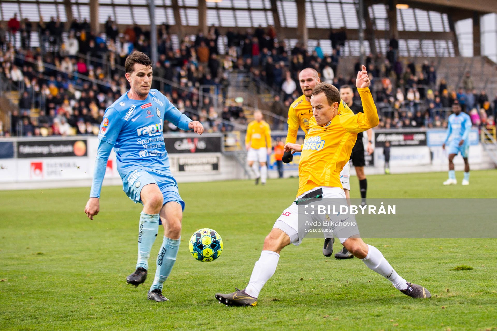 Falkenbergs Anton Wede och AFC Eskilstunas Jesper Björkman