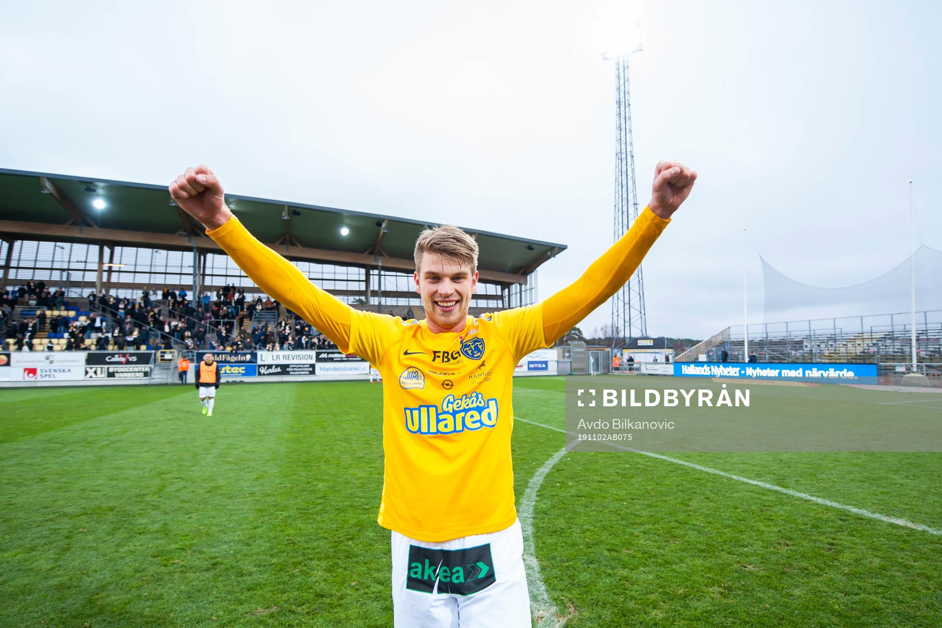 Falkenbergs Marcus Mathisen jublar