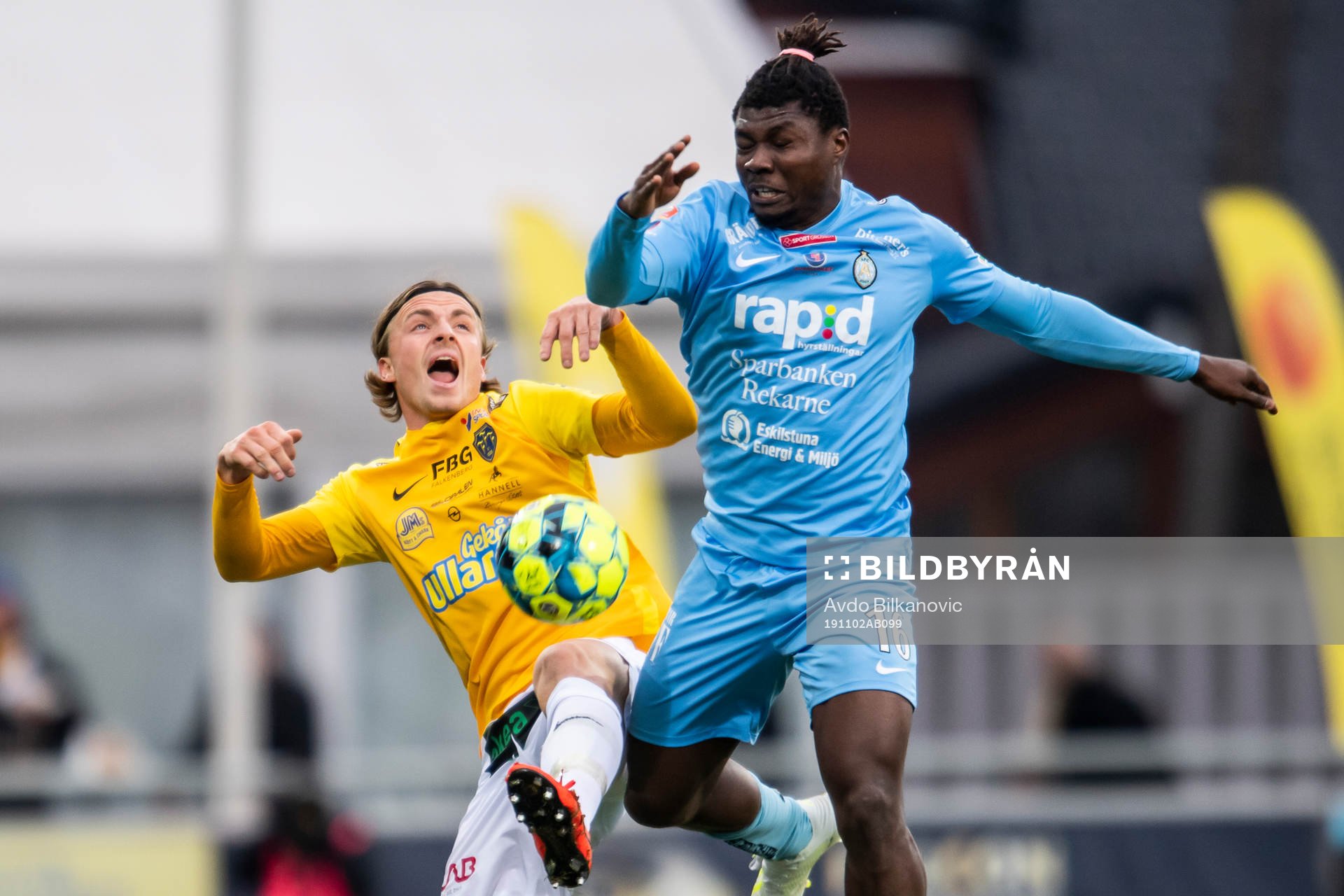 Falkenbergs Carl Johansson och AFC Eskilstunas