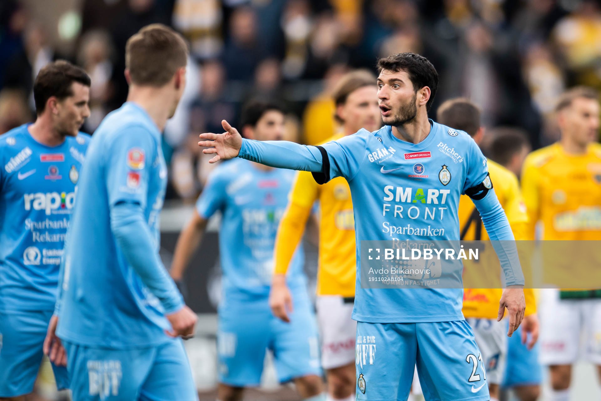 AFC Eskilstunas Anel Rashkaj agerar