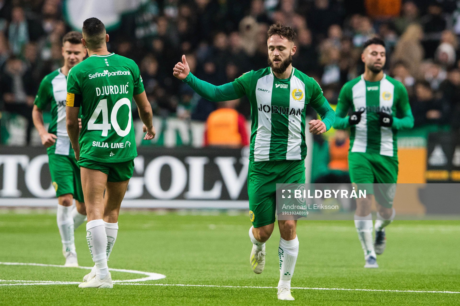 Hammarbys Mats Solheim jublar