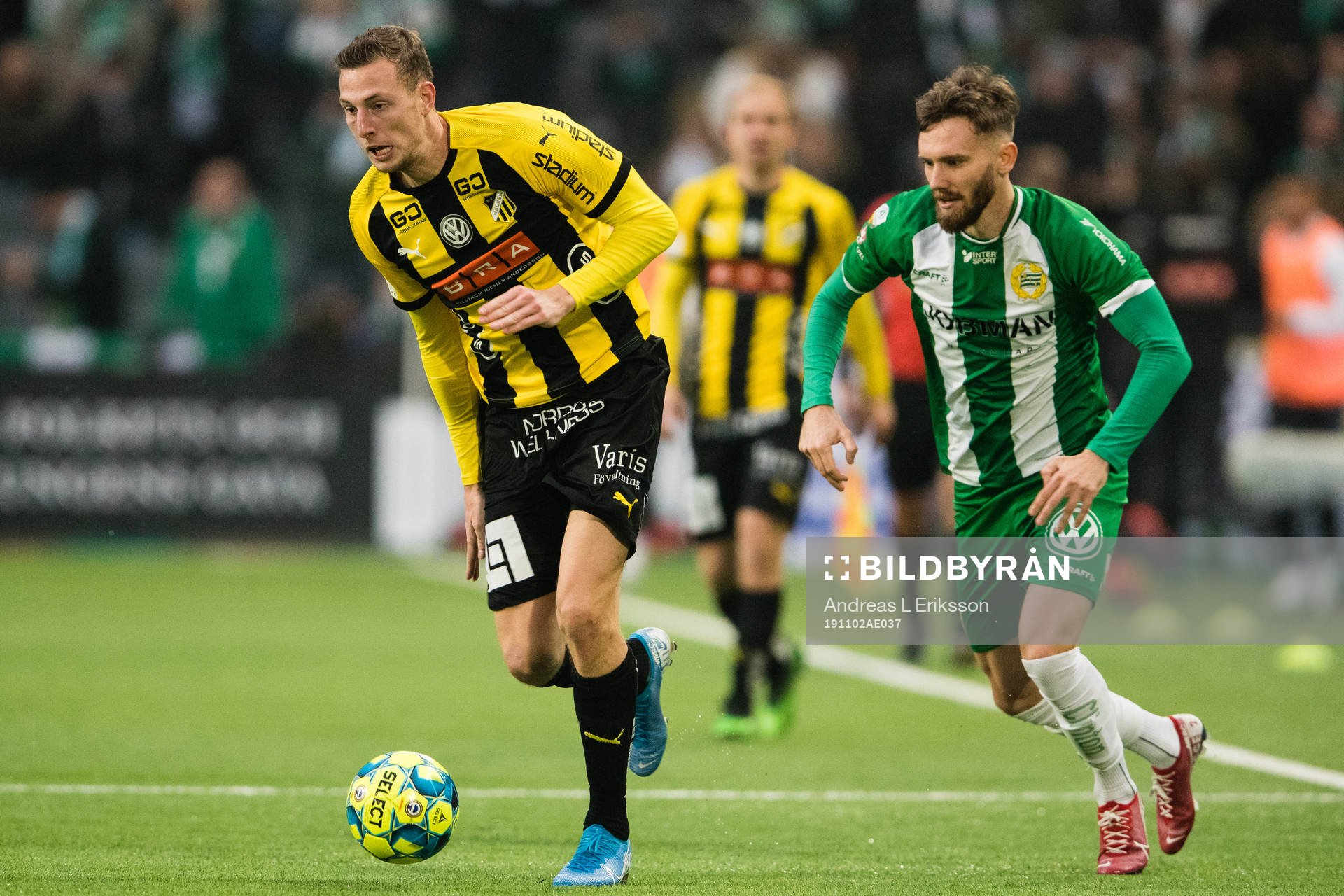 Häckens Gustaf Nilsson och Hammarbys Simon Sandberg