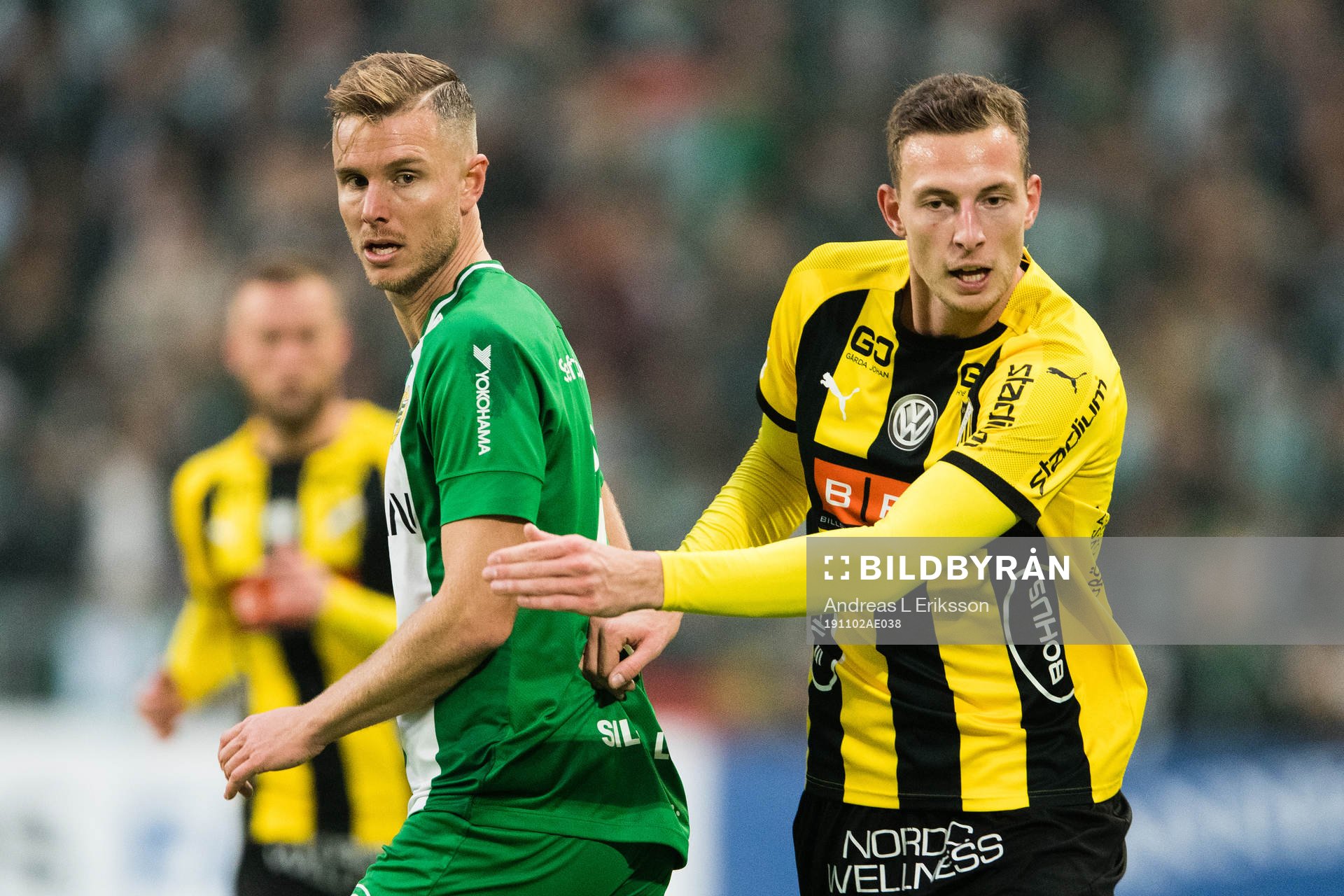 Hammarbys Richard Magyar och Häckens Gustaf Nilsson
