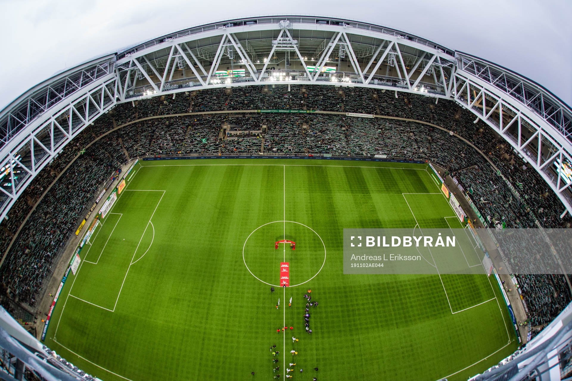 Generell vy av Tele2 Arena
