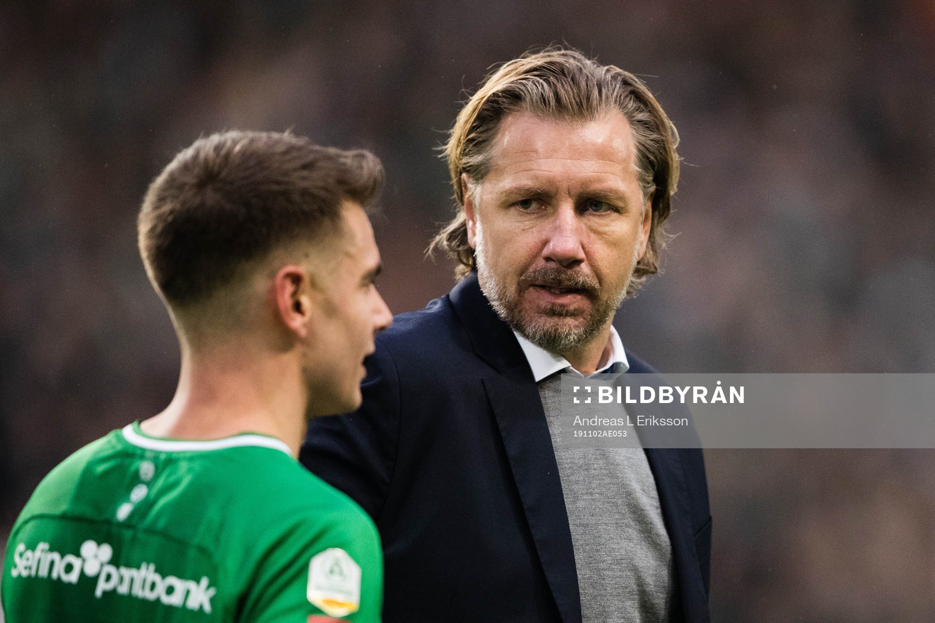 Hammarbys Alexander Kacaniklic och sportchef Jesper Jansson