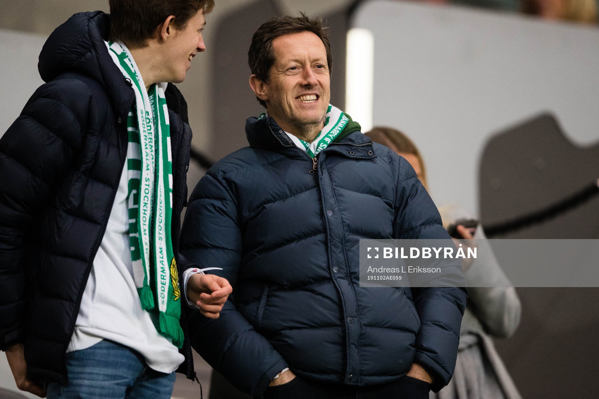 Jonas Björkman på läktren