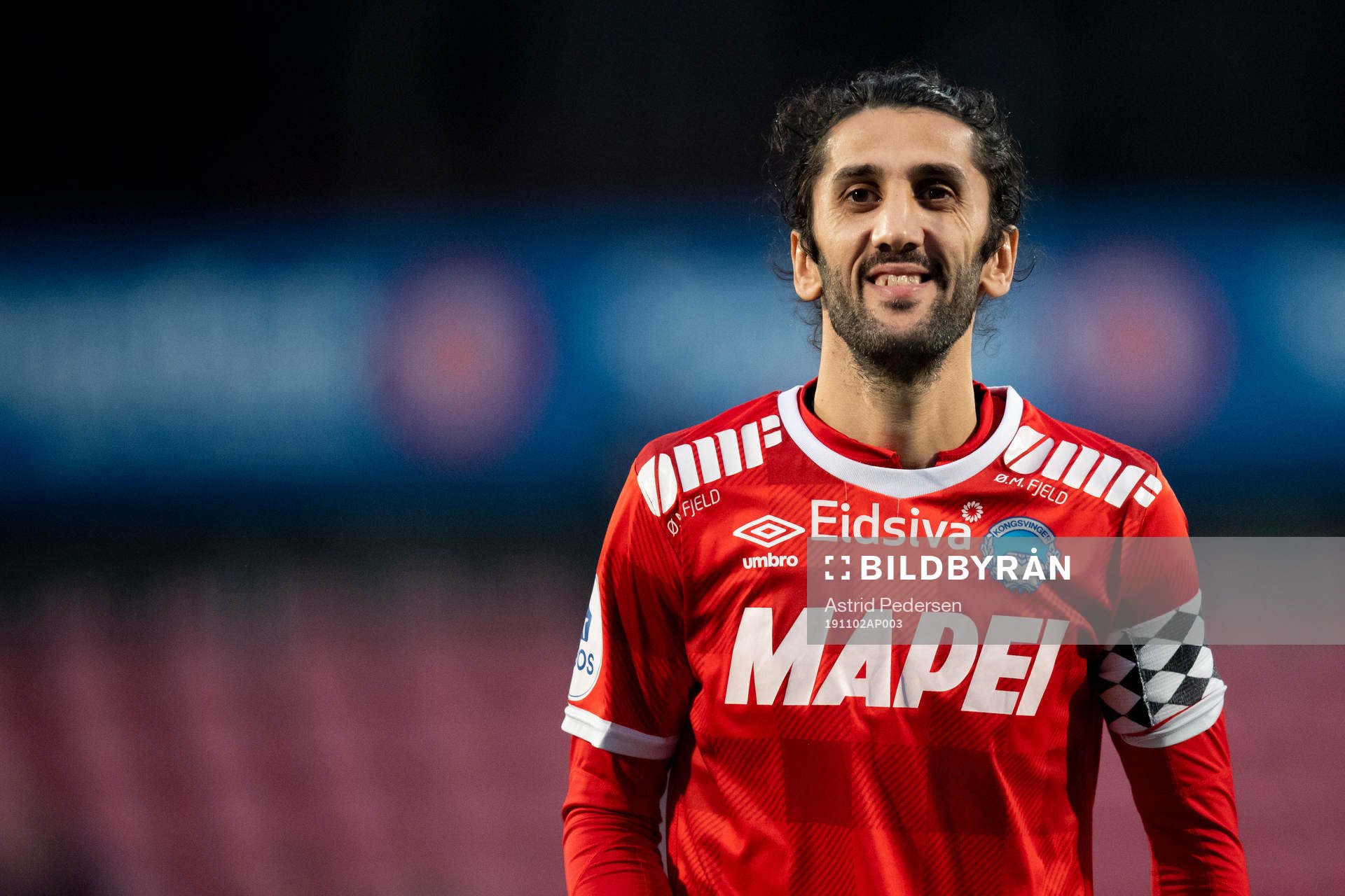 Adem Güven of Kongsvinger ahead of the OBOS-ligaen football match between Kongsvinger and Sandnes Ulf on November 2, 2019 in Kongsvinger.