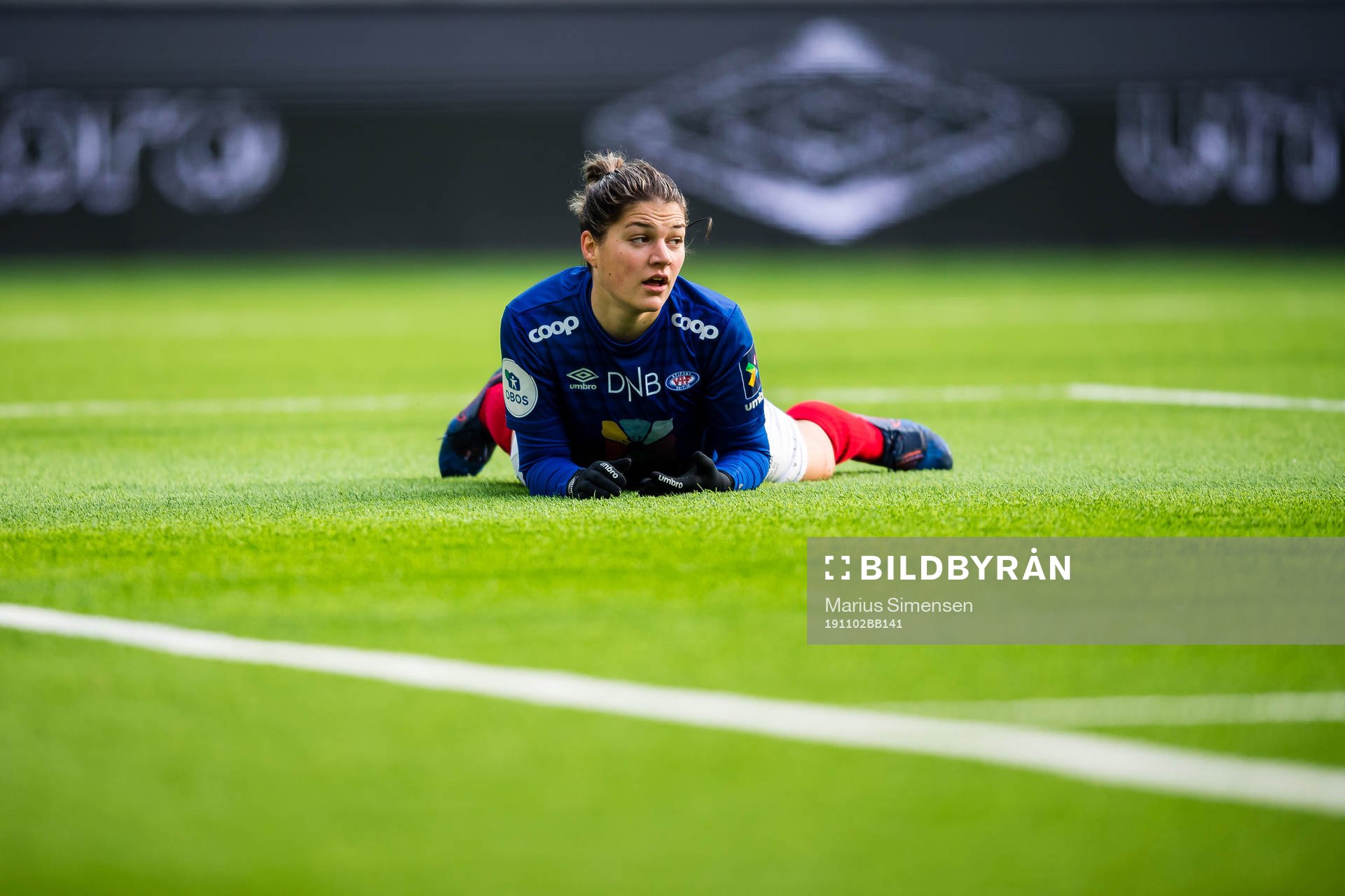 Dejana Stefanovic of Vålerenga during the Toppserien football match between Vålerenga and Avaldsnes on November 2, 2019 in Oslo.