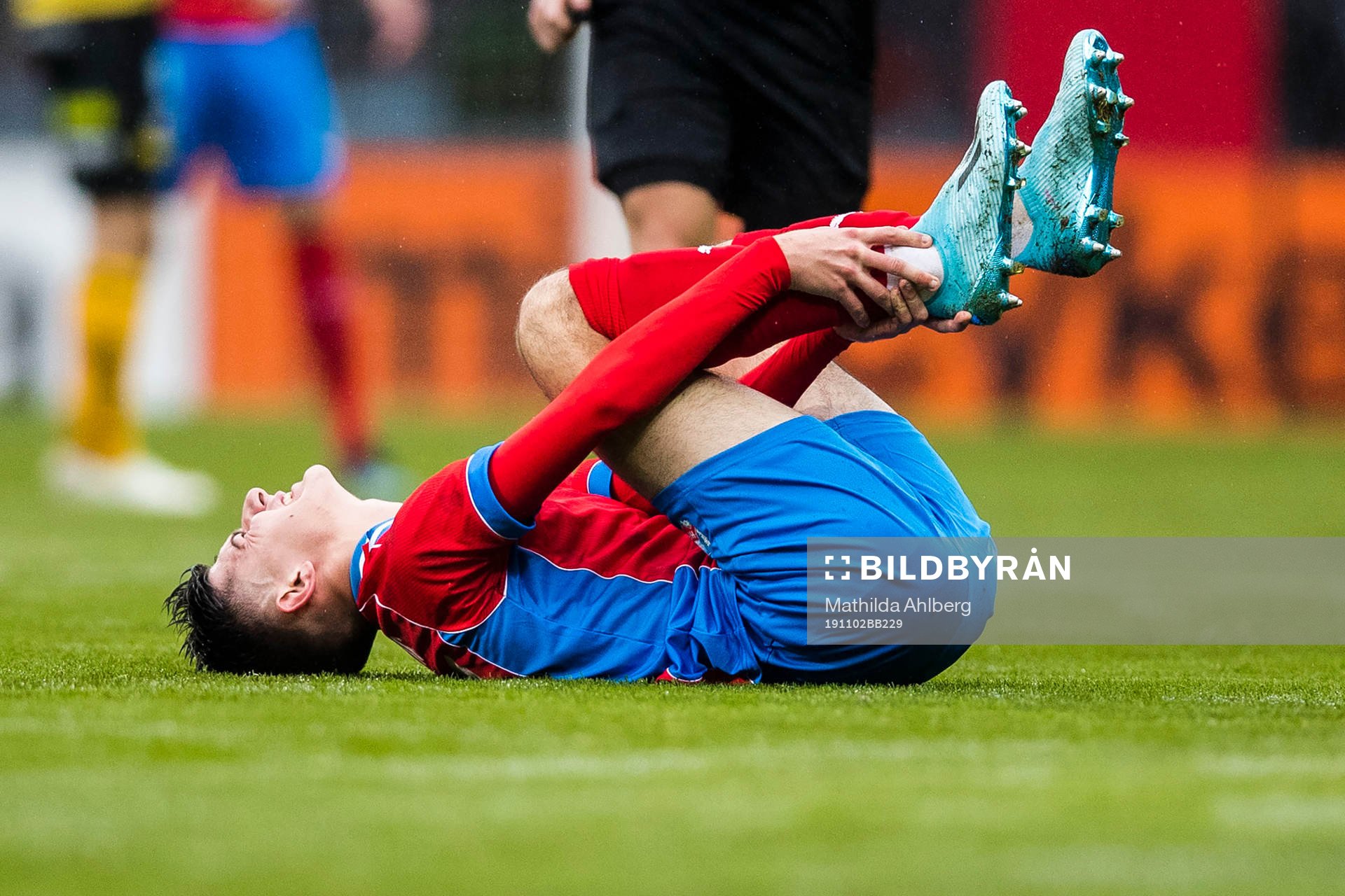 Helsingborgs Armin Gigovic grimaserar