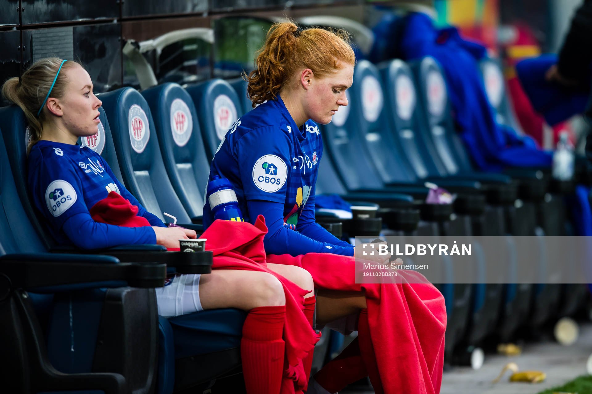 Tina Dalgård Konradsen of Vålerenga and Stine Ballisager