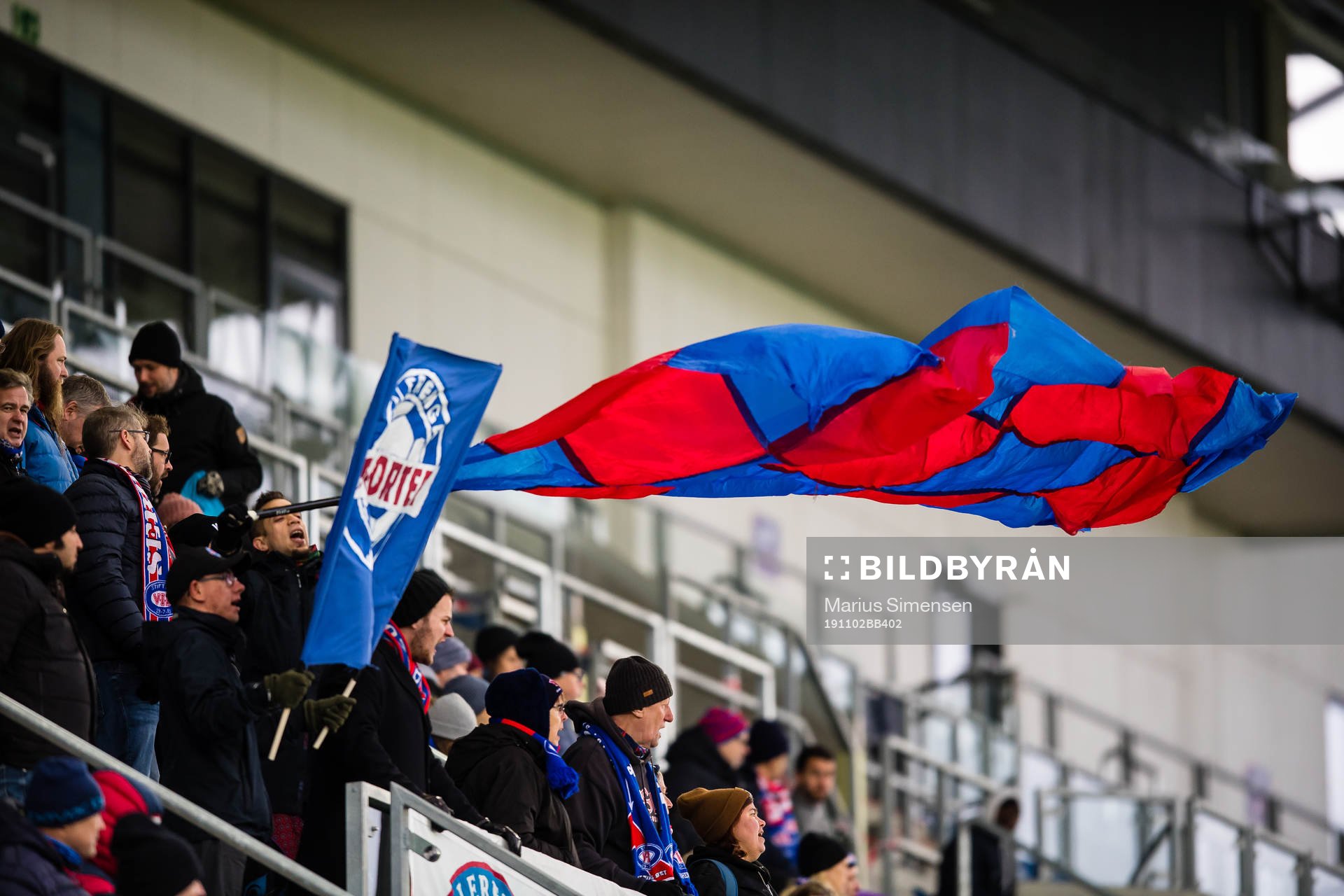 Spectators in the stands