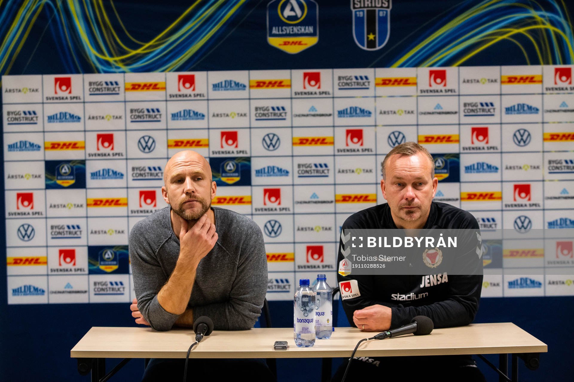 Sirius tränare Henrik Rydström och Kalmars tränare Jens