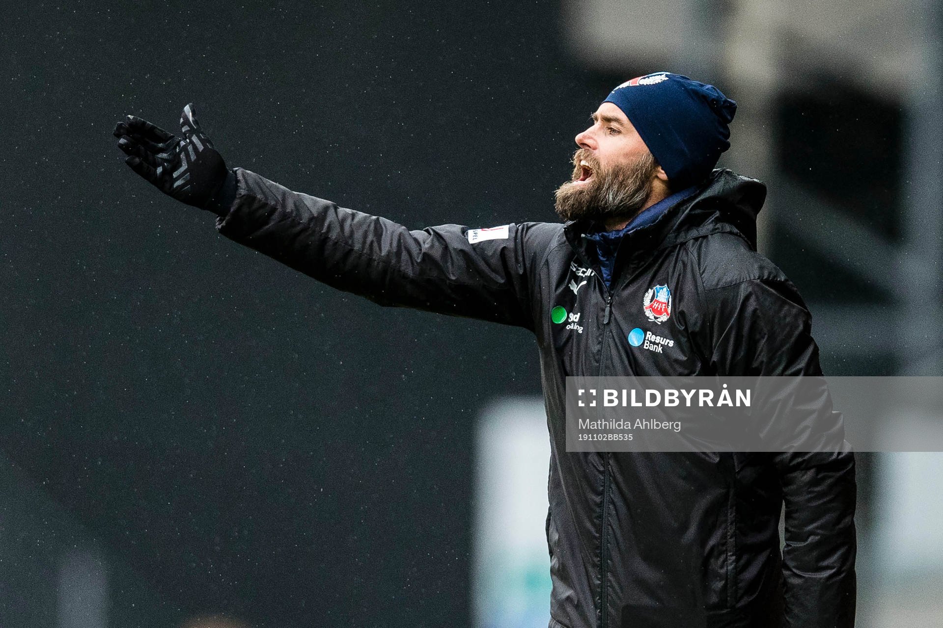 Helsingborgs tränare Olof Mellberg