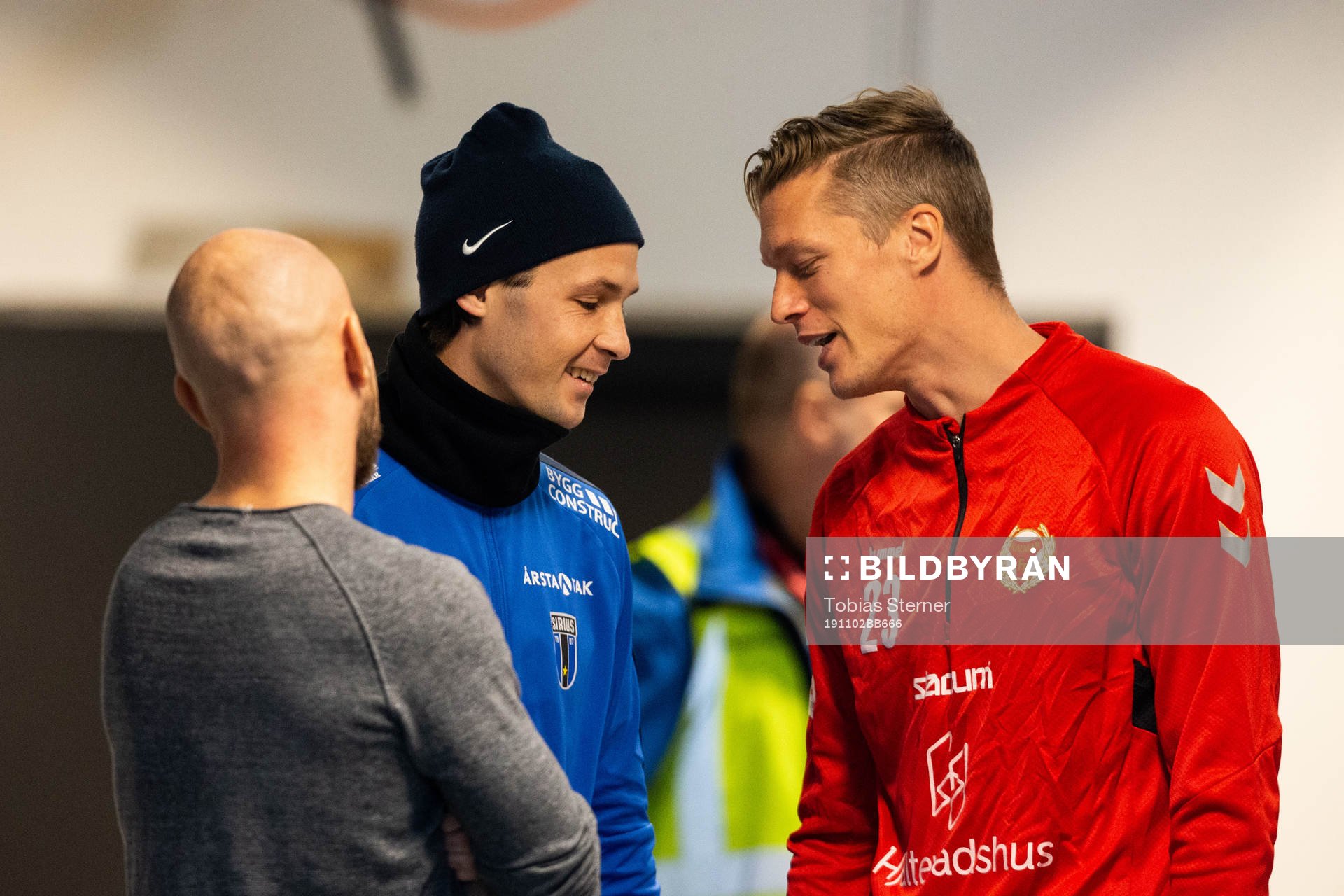 Sirius tränare Henrik Rydström, Philip Haglund och