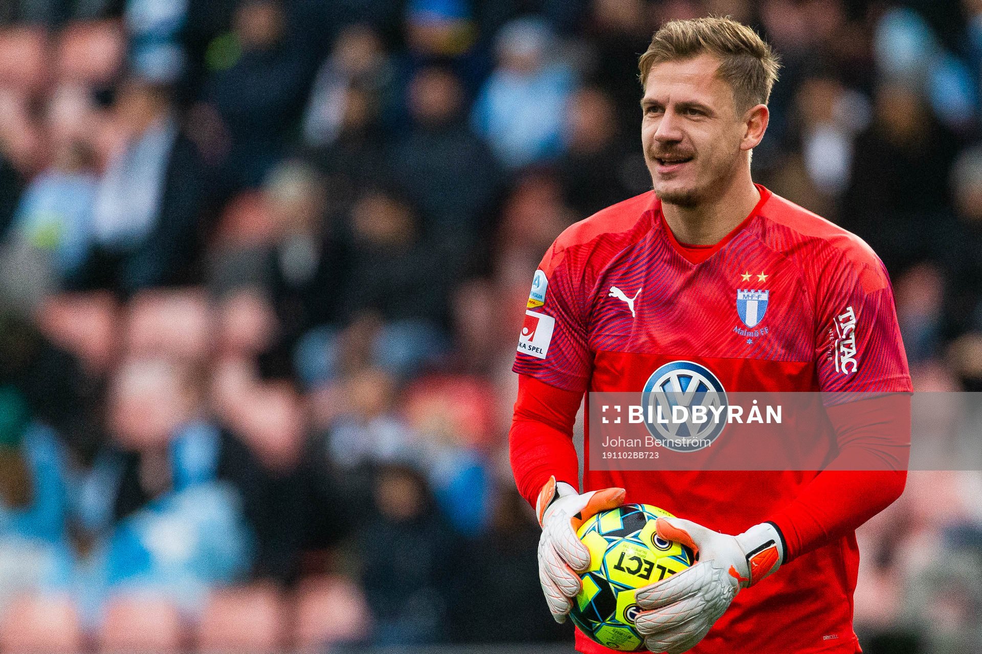 Malmö FFs målvakt Johan Dahlin