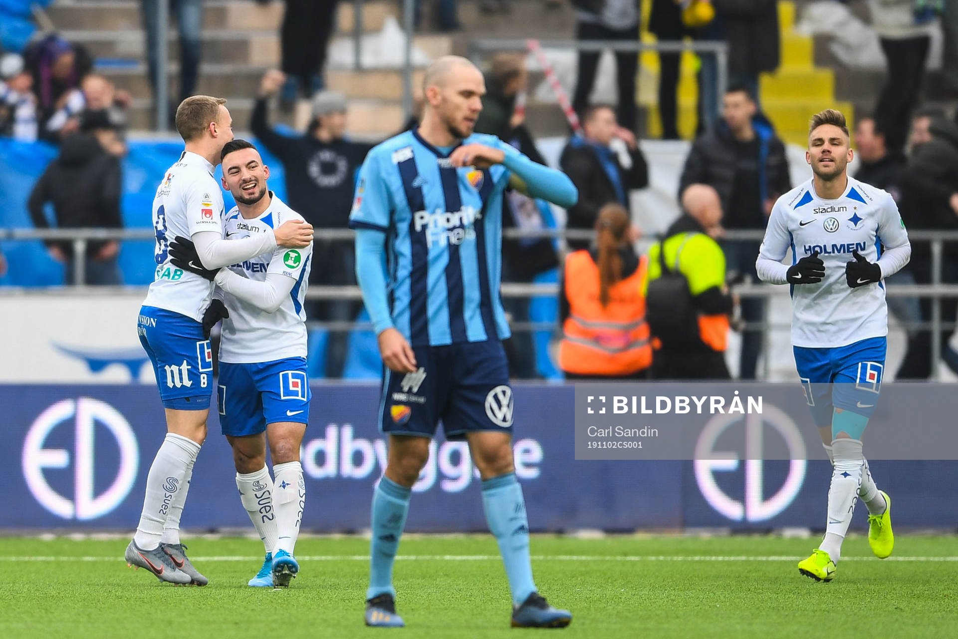 IFK Norrköpings Gudmundur Thórarinsson jublar med Sead