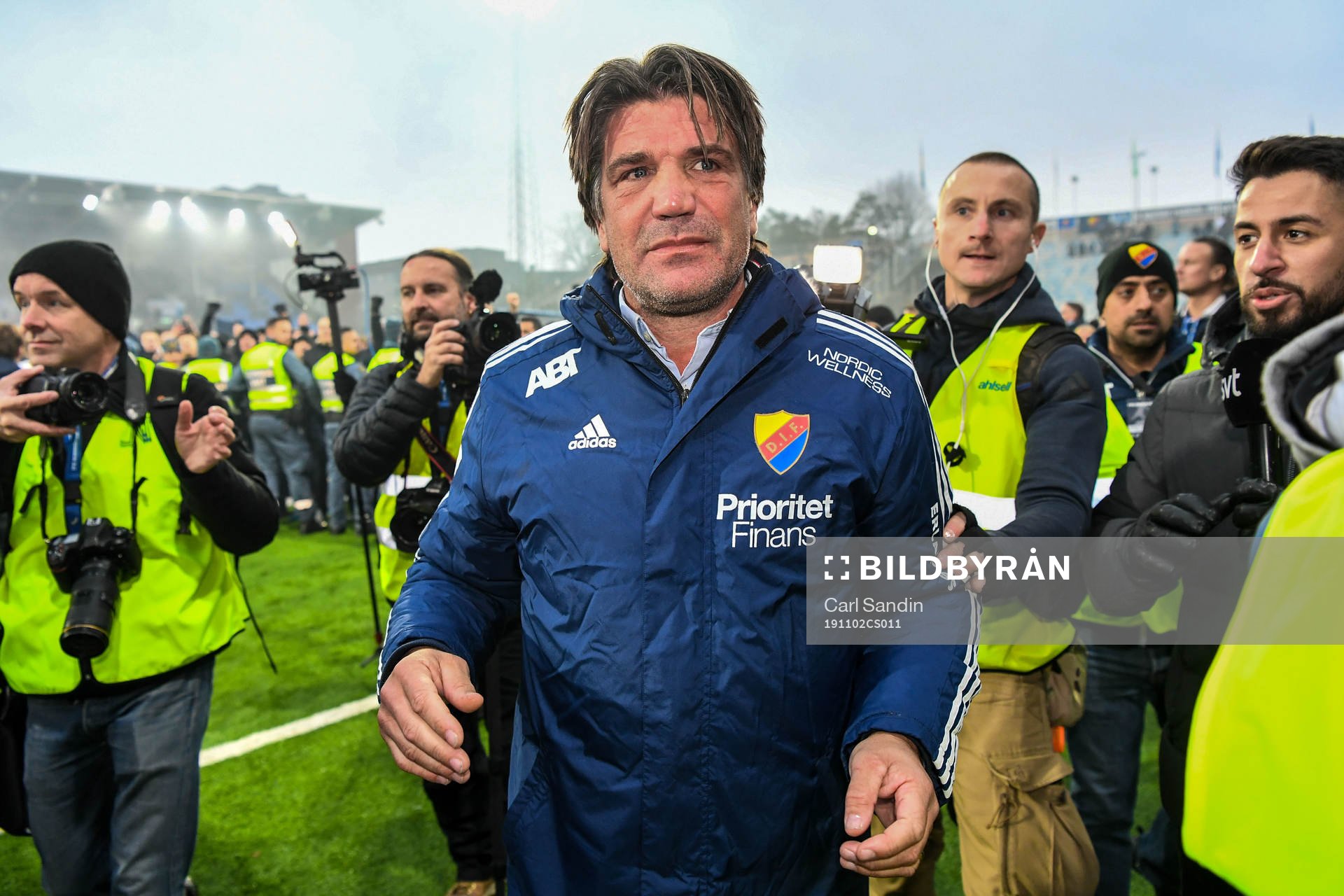 Djurgårdens sportchef Bosse Andersson jublar