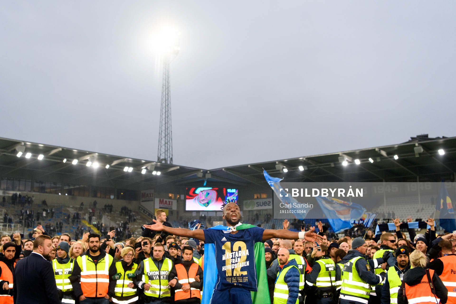 Djurgårdens Mohamed Buya Turay jublar