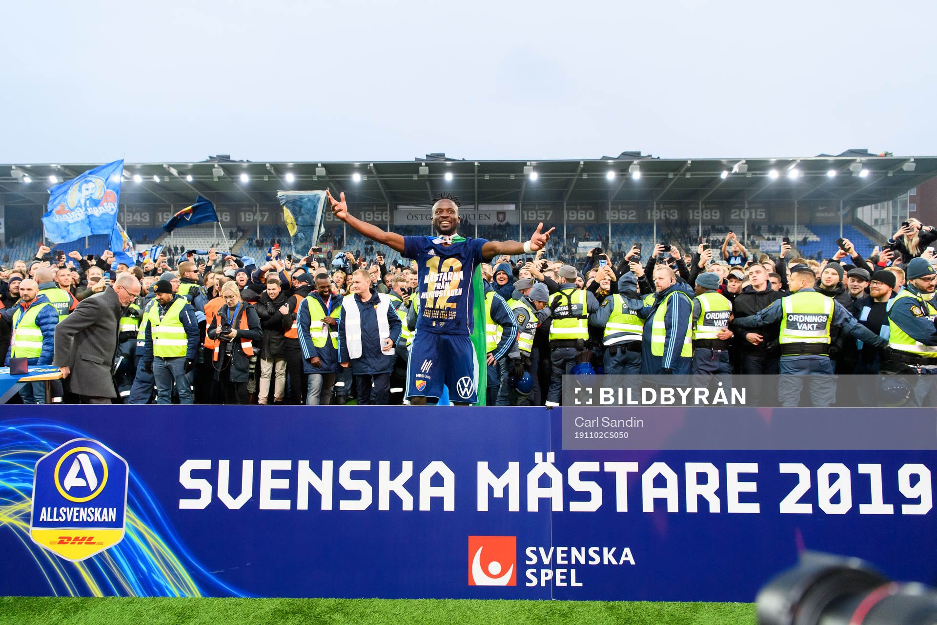 Djurgårdens Mohamed Buya Turay jublar