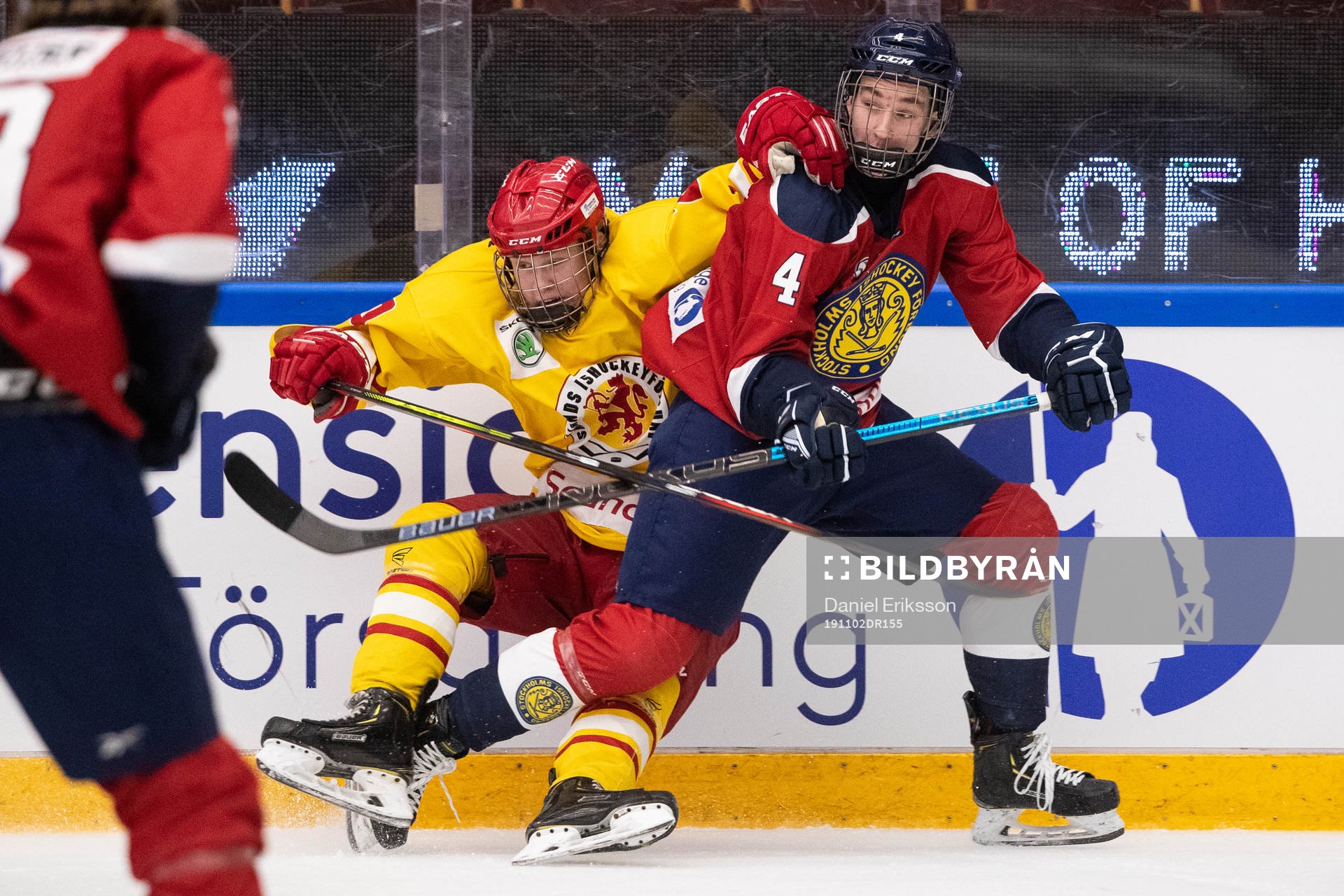 Smålands Albin Karlsson och Stockholm Nords Niklas Vuori