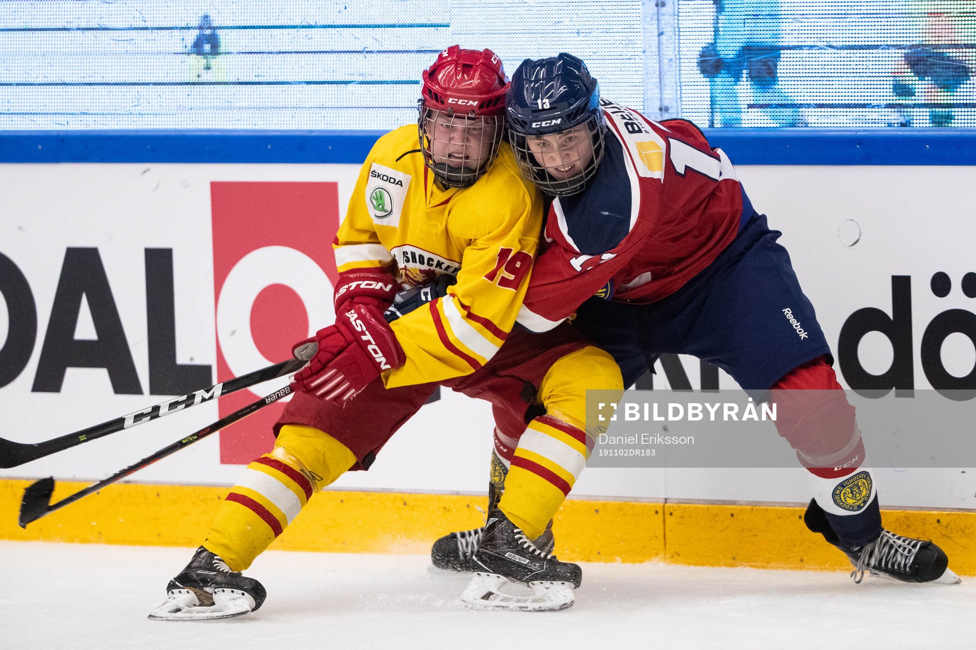 Smålands Filip Rosell och Stockholm Nords Edgar Svennberg