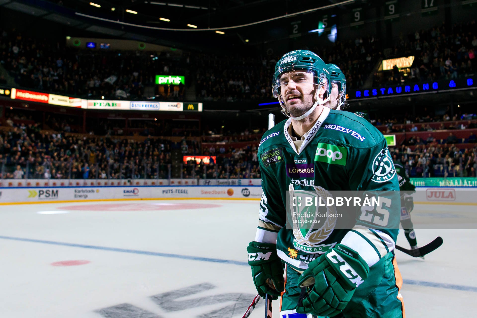 Färjestads Martin Johansson jublar