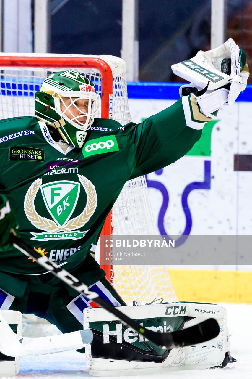 Färjestads målvakt Markus Svensson