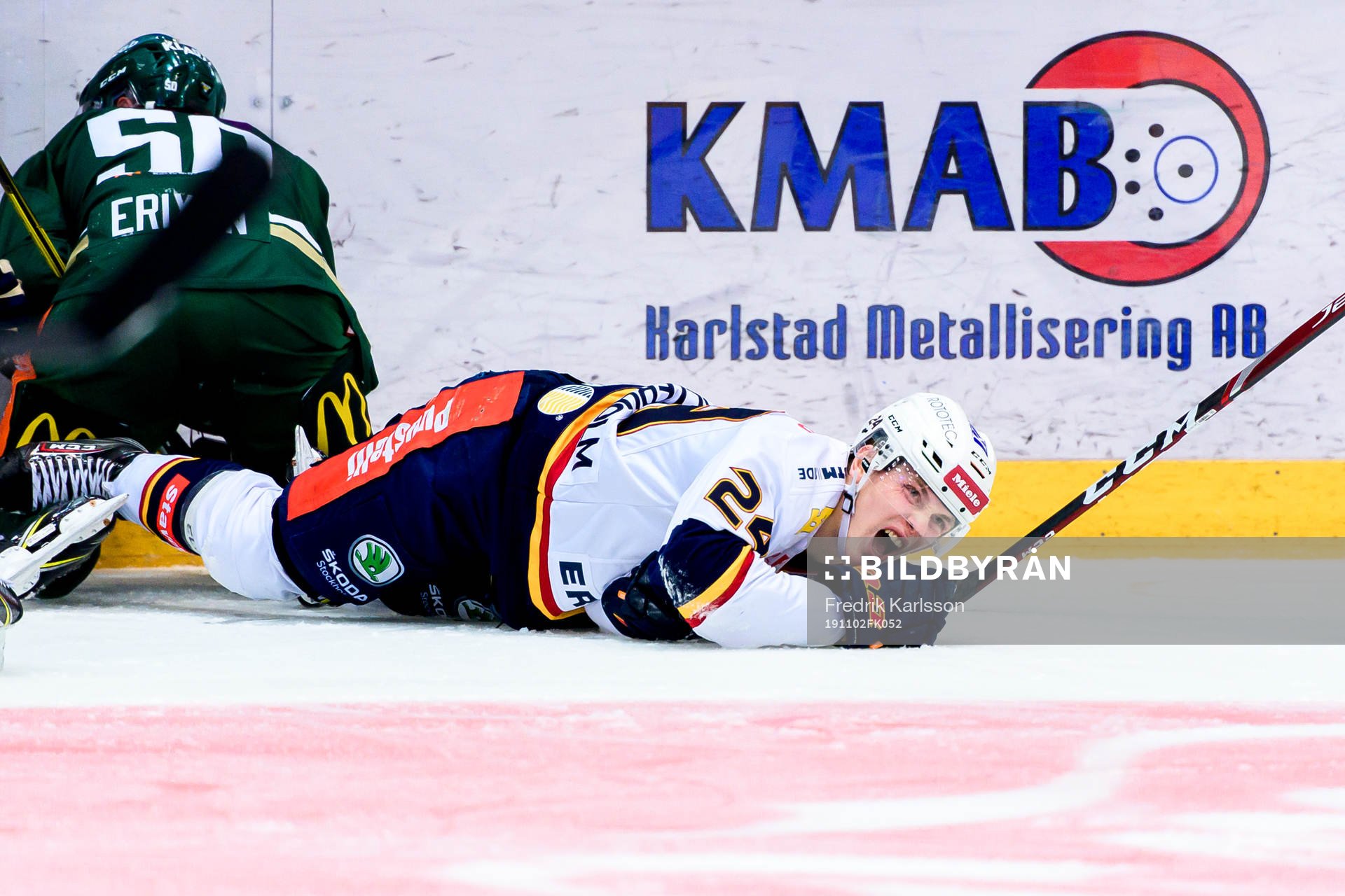 Djurgårdens Erik Walli-Walterholm har ont