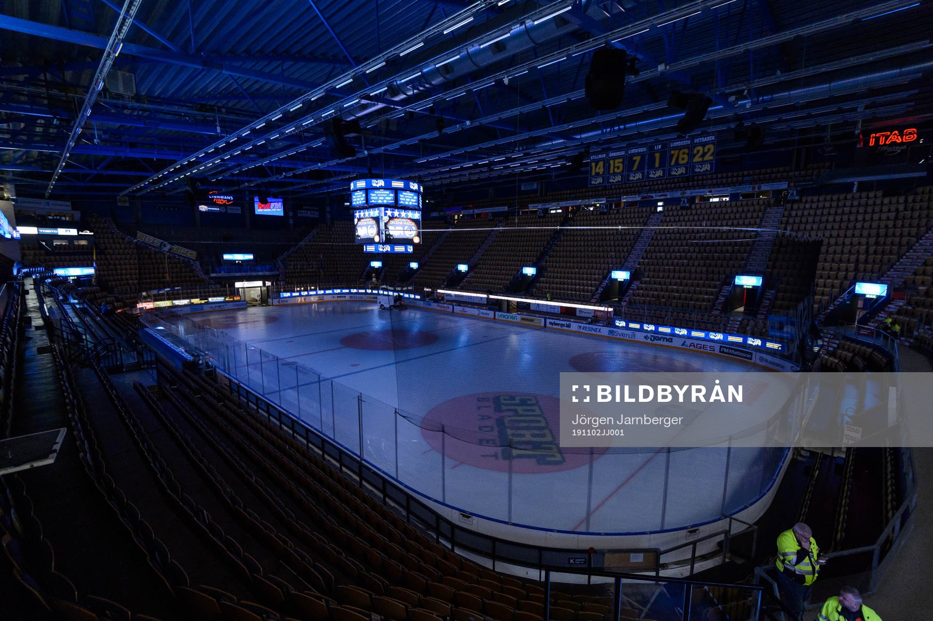 Interiör i Kinnarps arena